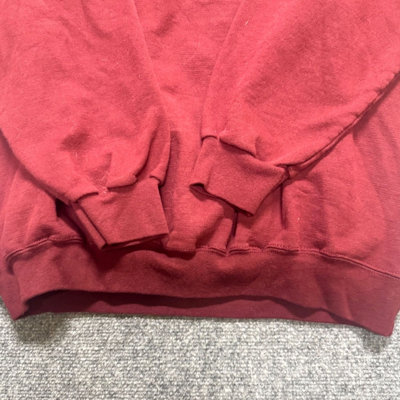 Vintage VINTAGE Port & Company Sweatshirt XL Men Red Cotton Blend Lounge Pullover Shirt/Hoody Size US XL / EU 56 / 4 - 7 Thumbnail