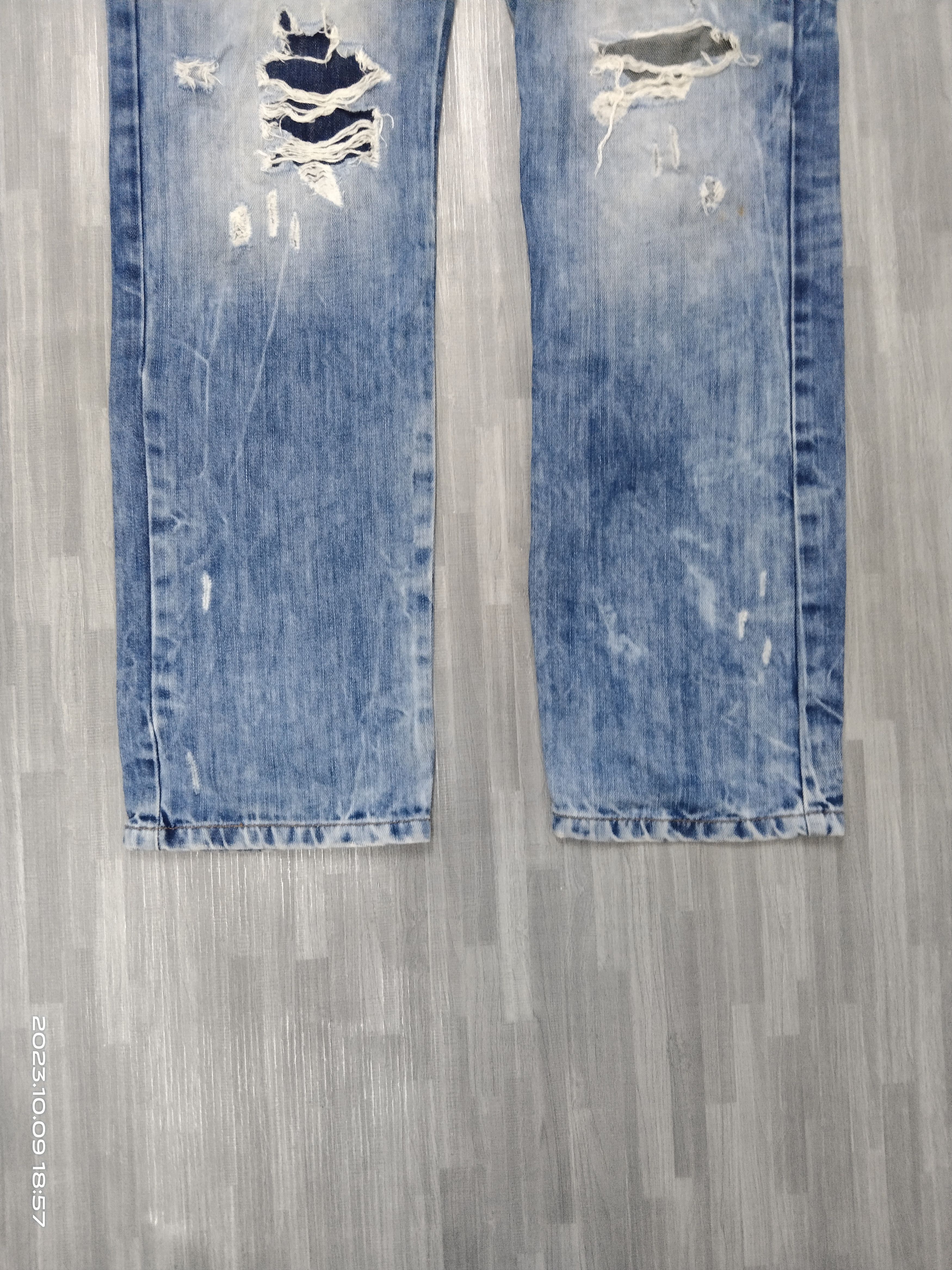 If Six Was Nine SICK RIPED PACTH CEPO&BAXX DENIM PANTS Size US 32 / EU 48 - 7 Thumbnail