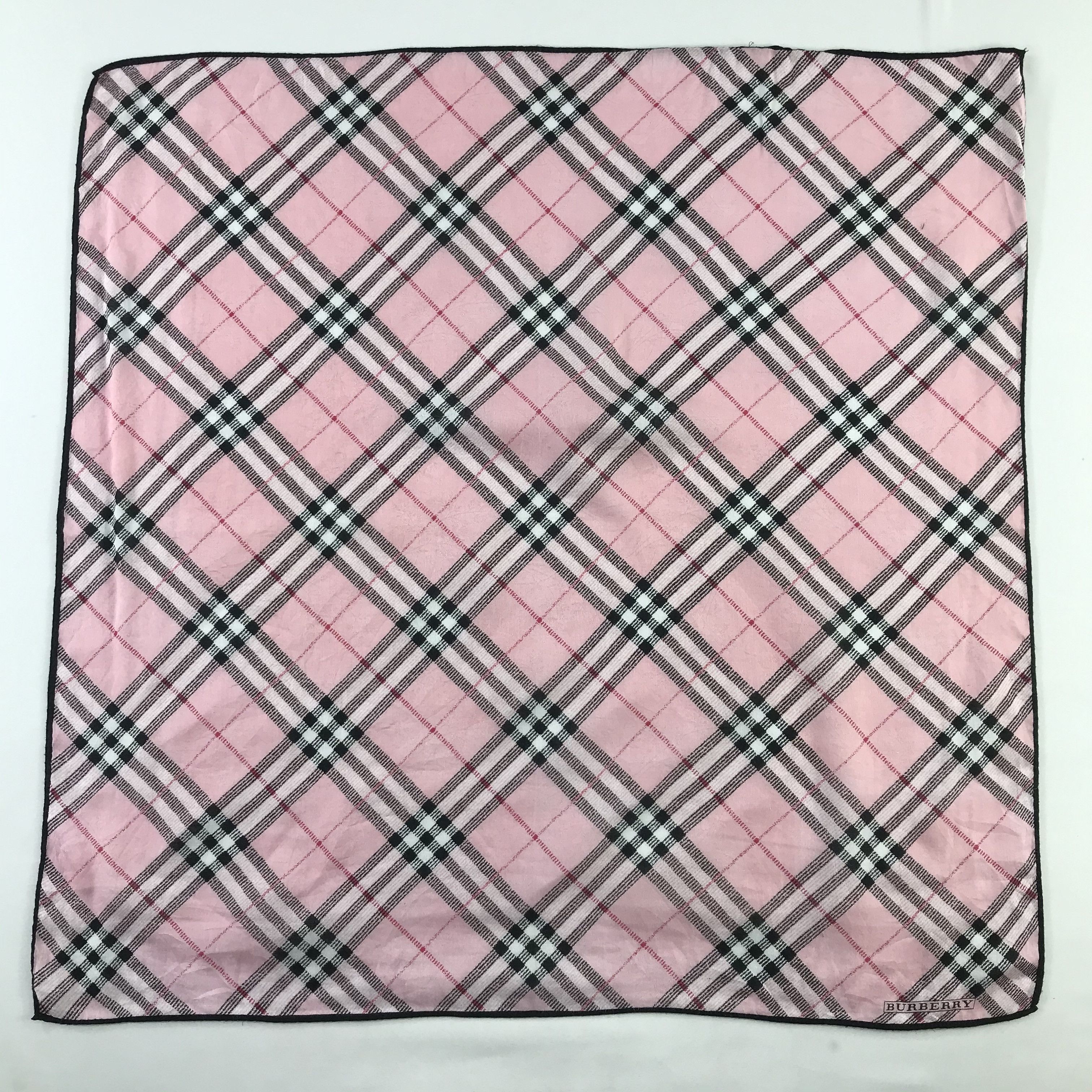 Burberry × Vintage Burberry Bandana / Handkerchief / Neckerchief - S510 Size ONE SIZE - 1 Thumbnail