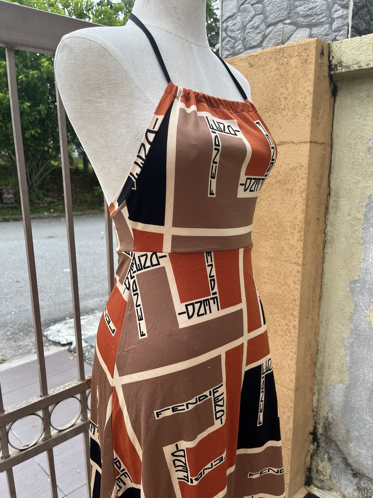 Fendi Retro logo print dress Size M / US 6-8 / IT 42-44 - 5 Thumbnail