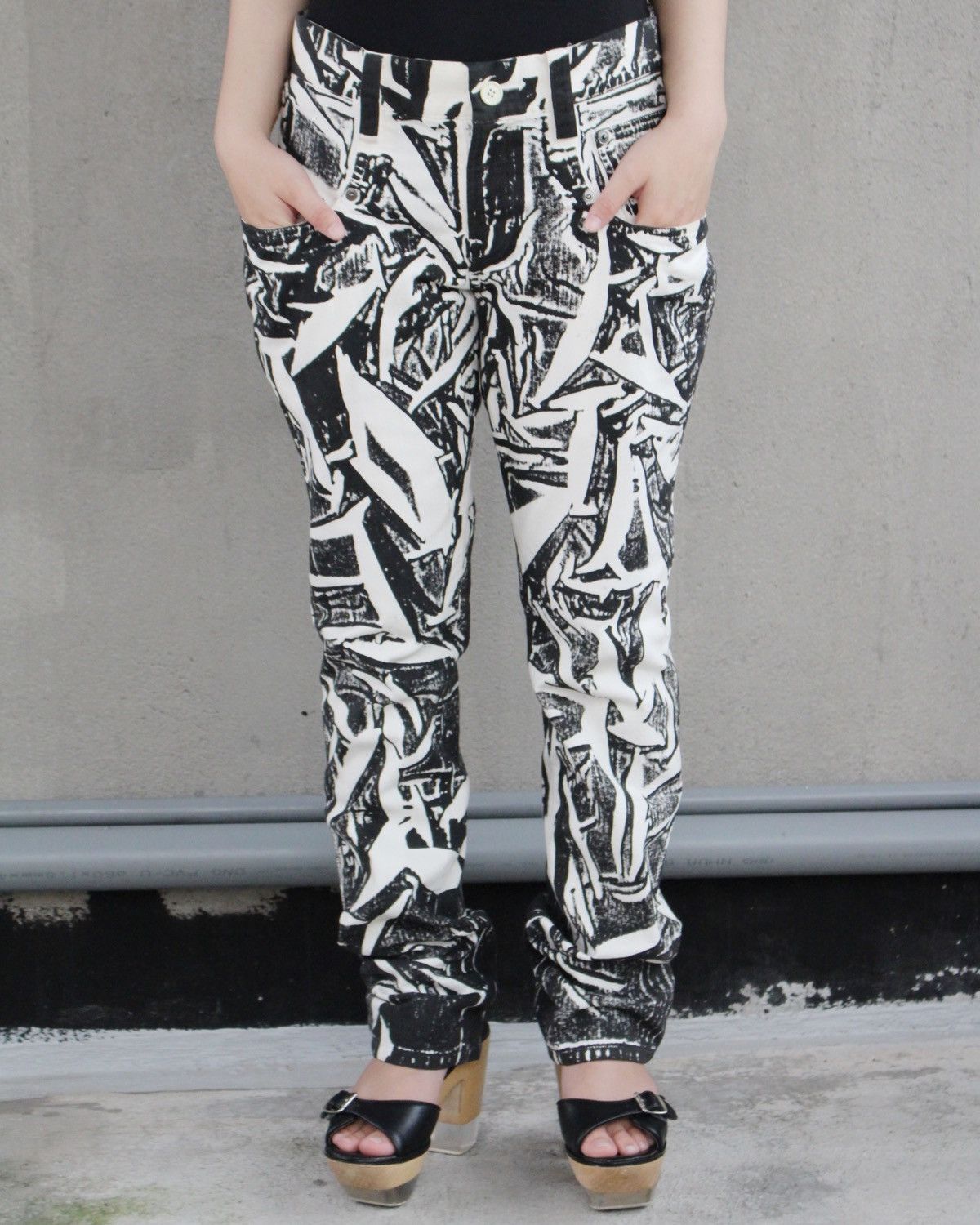Yohji Yamamoto SS2002 LIMI FEU DESIGNED BY LIMI YAMAMOTO WRINKLE PRINT Size US 30 / EU 46 - 6 Thumbnail