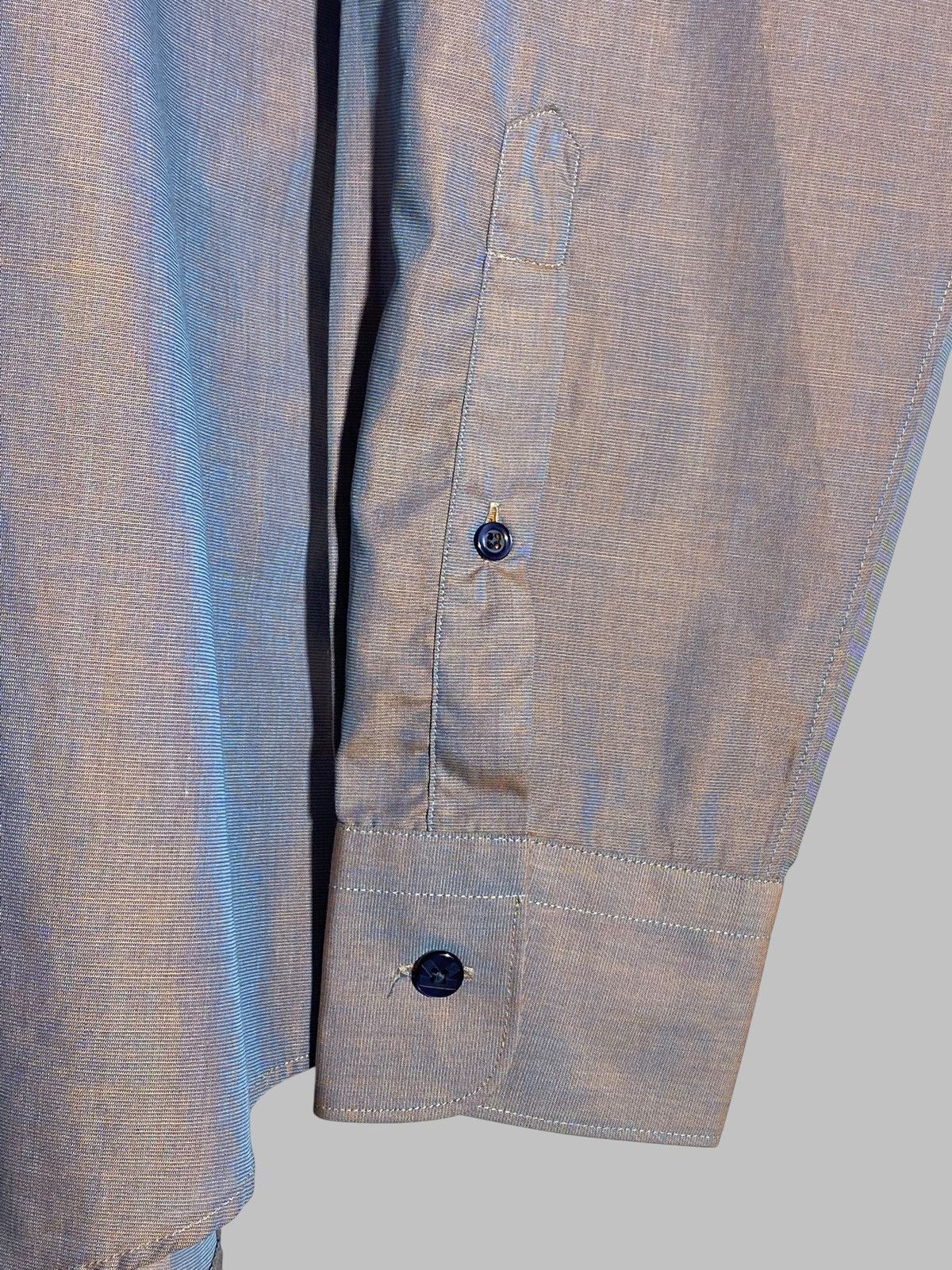Kenzo Vintage Kenzo Homme Shimmer Two Tone Button Up Shirt Rare Size US M / EU 48-50 / 2 - 8 Thumbnail