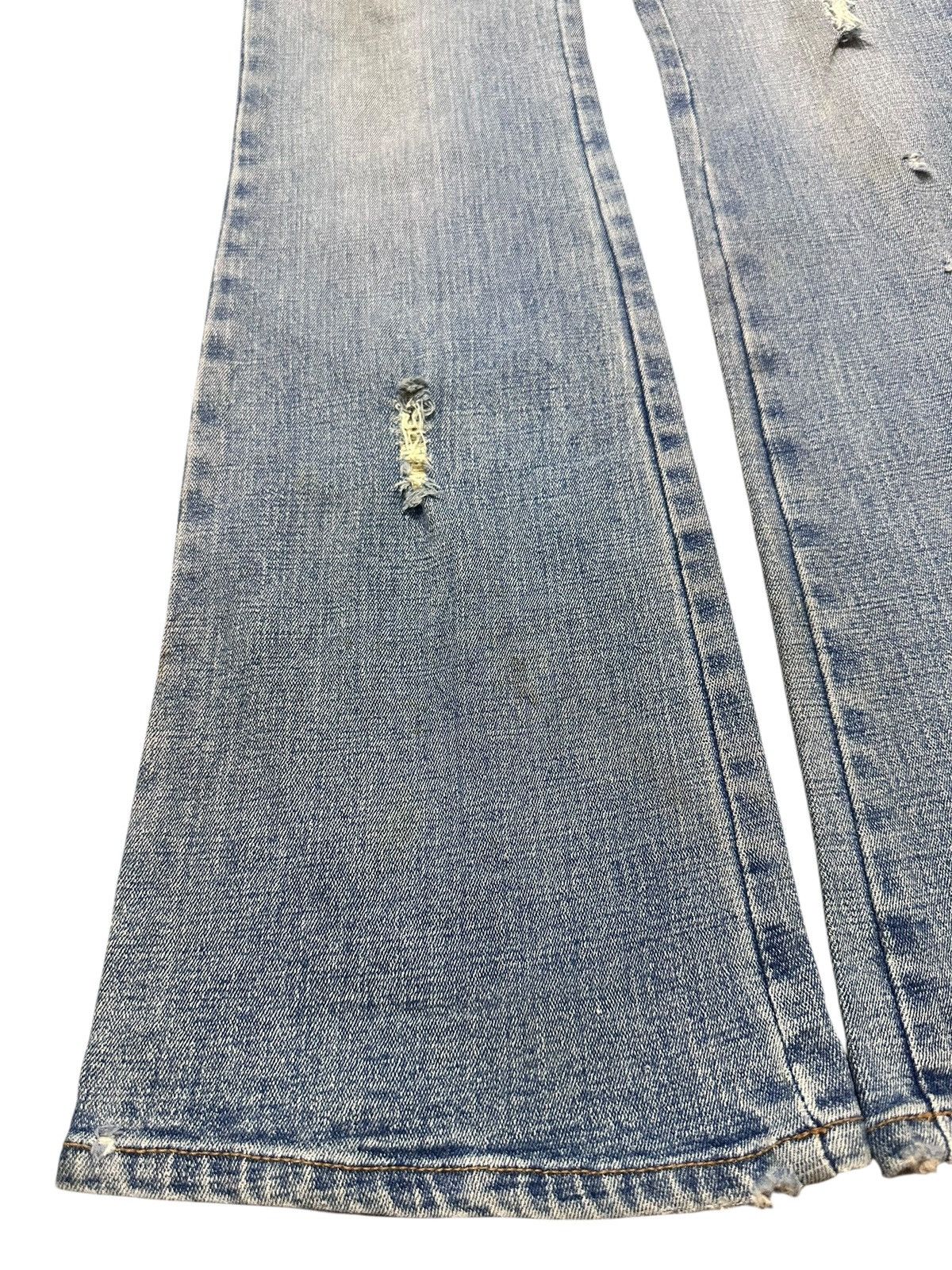 Japanese Brand Vintage Distressed Jeans With Bootcut Wideleg Style Faded Size US 28 / EU 44 - 7 Thumbnail