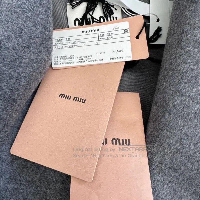 Miu Miu Miu Miu Gray Women's Jacket Size L . Size L / US 10 / IT 46 - 3 Thumbnail
