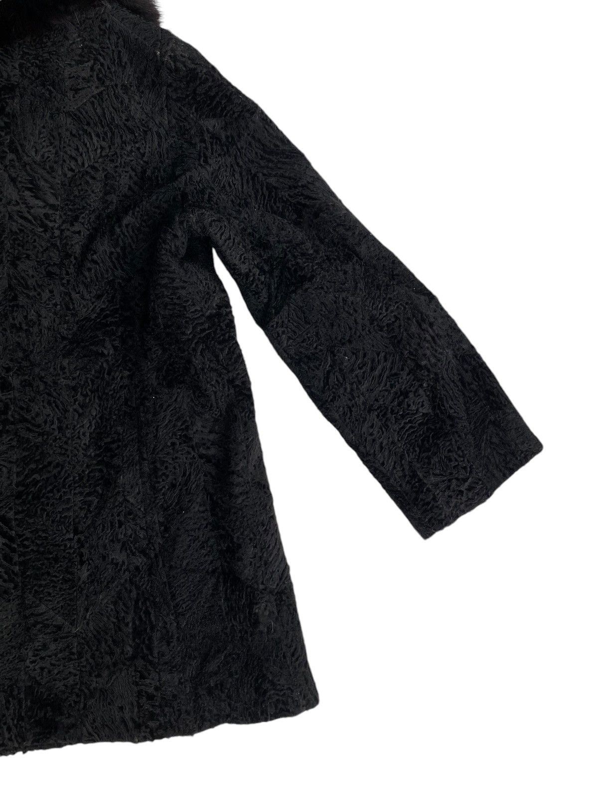 Vintage Vtg Fur Jacket Black Size M / US 6-8 / IT 42-44 - 7 Thumbnail