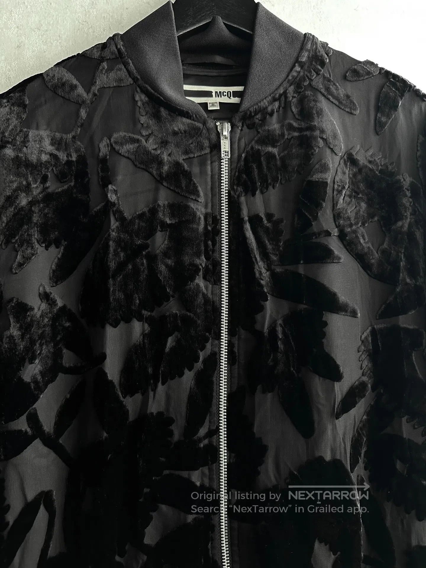 McQ Alexander McQueen MCQ ALEXANDER MCQUEEN Silk floral print velvet jacket| Size US S / EU 44-46 / 1 - 1 Thumbnail