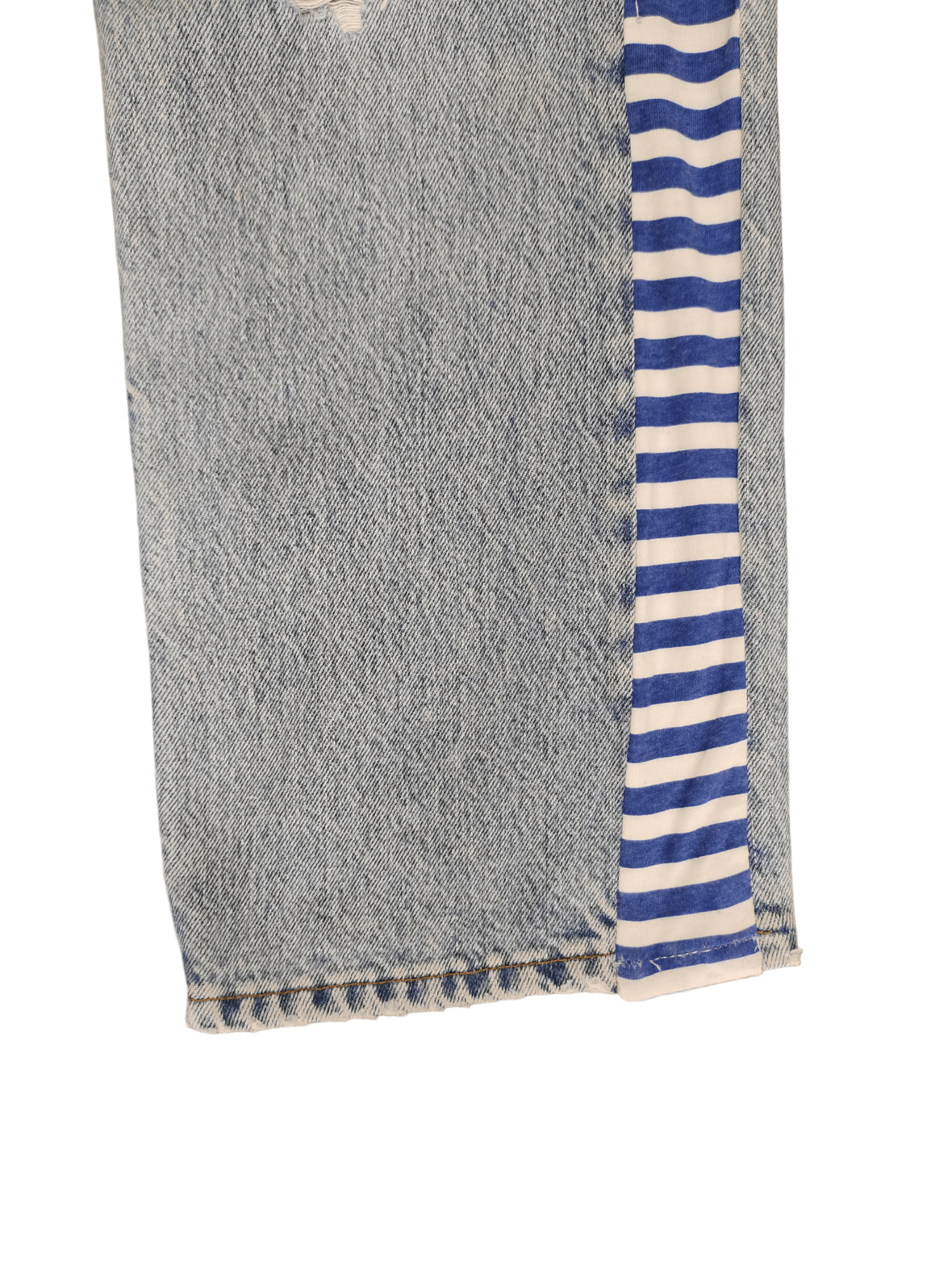 Levi's Vintage Clothing Vintage Levi's 501 Reconstruct Distressed Striped Tape Jeans Size US 31 - 10 Thumbnail