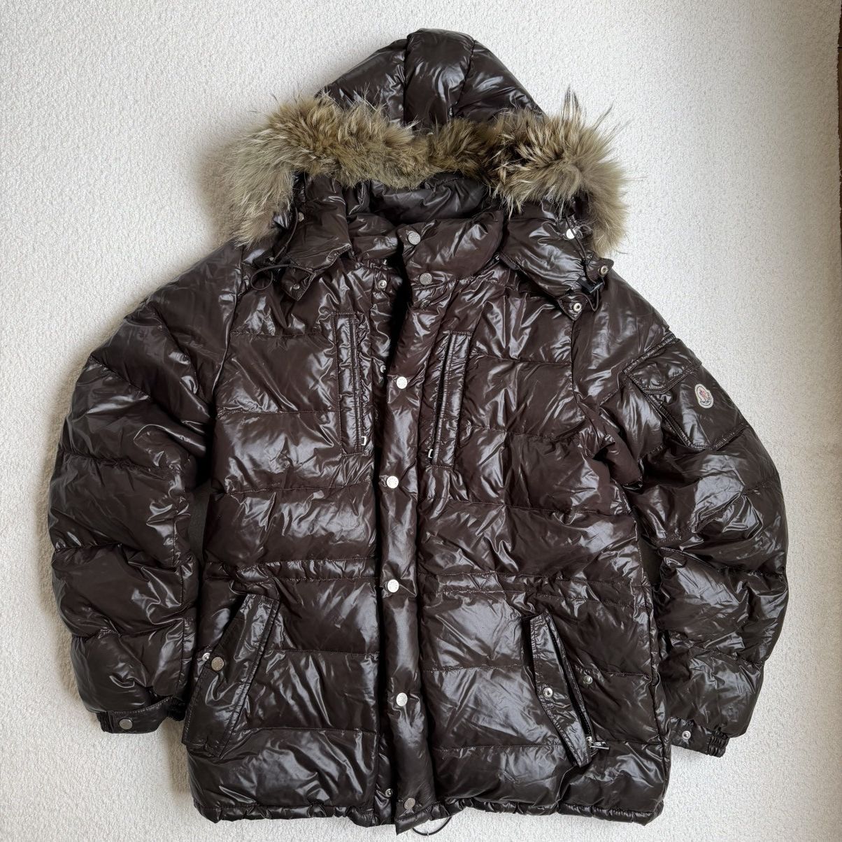 Moncler Brown Moncler Down Quilted Puffer Jacket Size US M / EU 48-50 / 2 - 2 Thumbnail