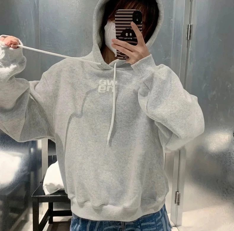 Alexander Wang Alexander Wang Gray Fleece-Lined Hoodie- Size S / US 4 / IT 40 - 2 Thumbnail