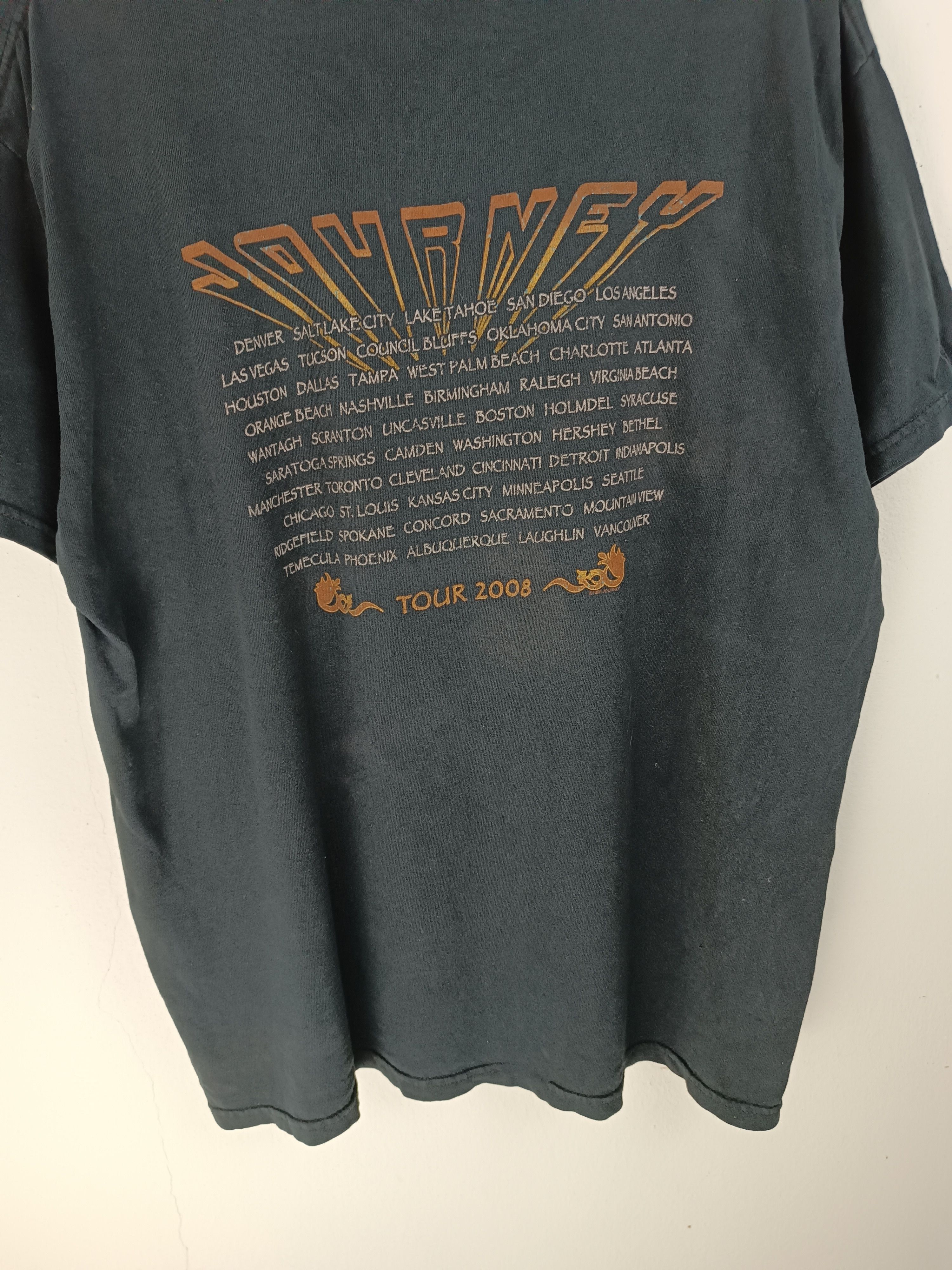 Band Tees VINTAGE 2008 JOURNEY TOUR TEE deff bon jovi floyd Size US L / EU 52-54 / 3 - 13 Thumbnail