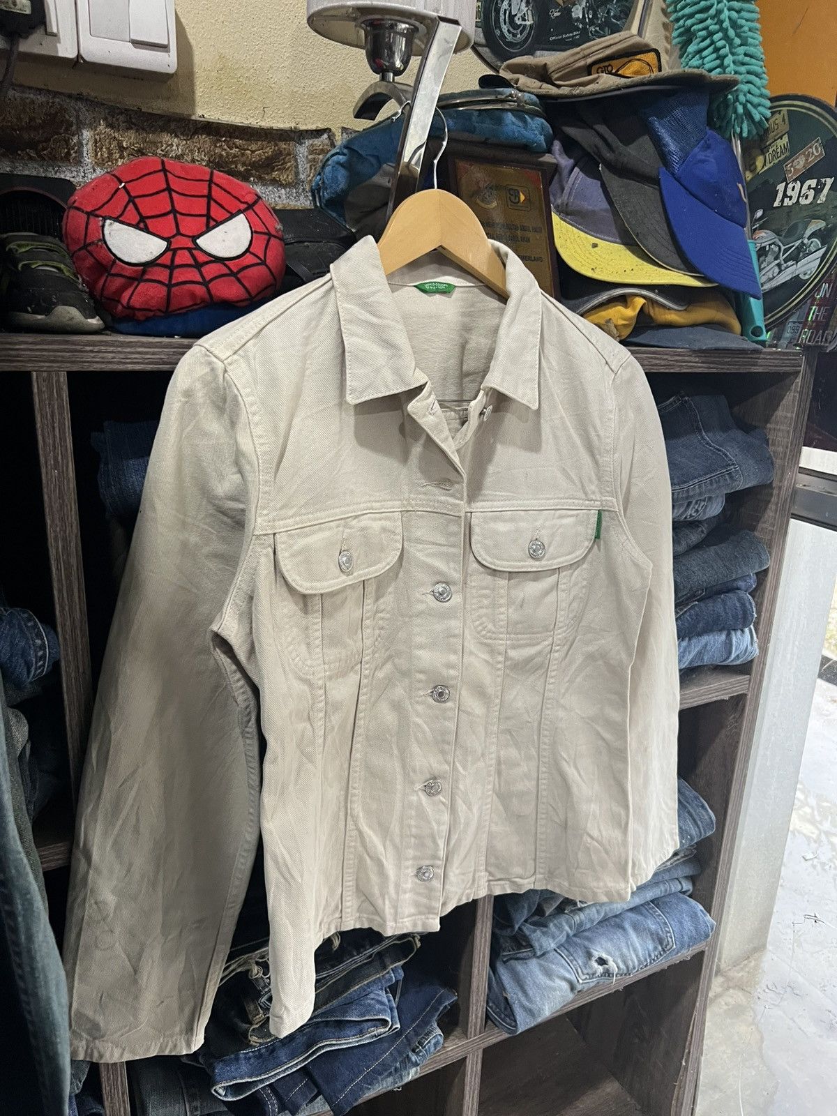 United Colors Of Benetton 🔥United Colors of Benetton Denim Jacket Size US S / EU 44-46 / 1 - 11 Thumbnail