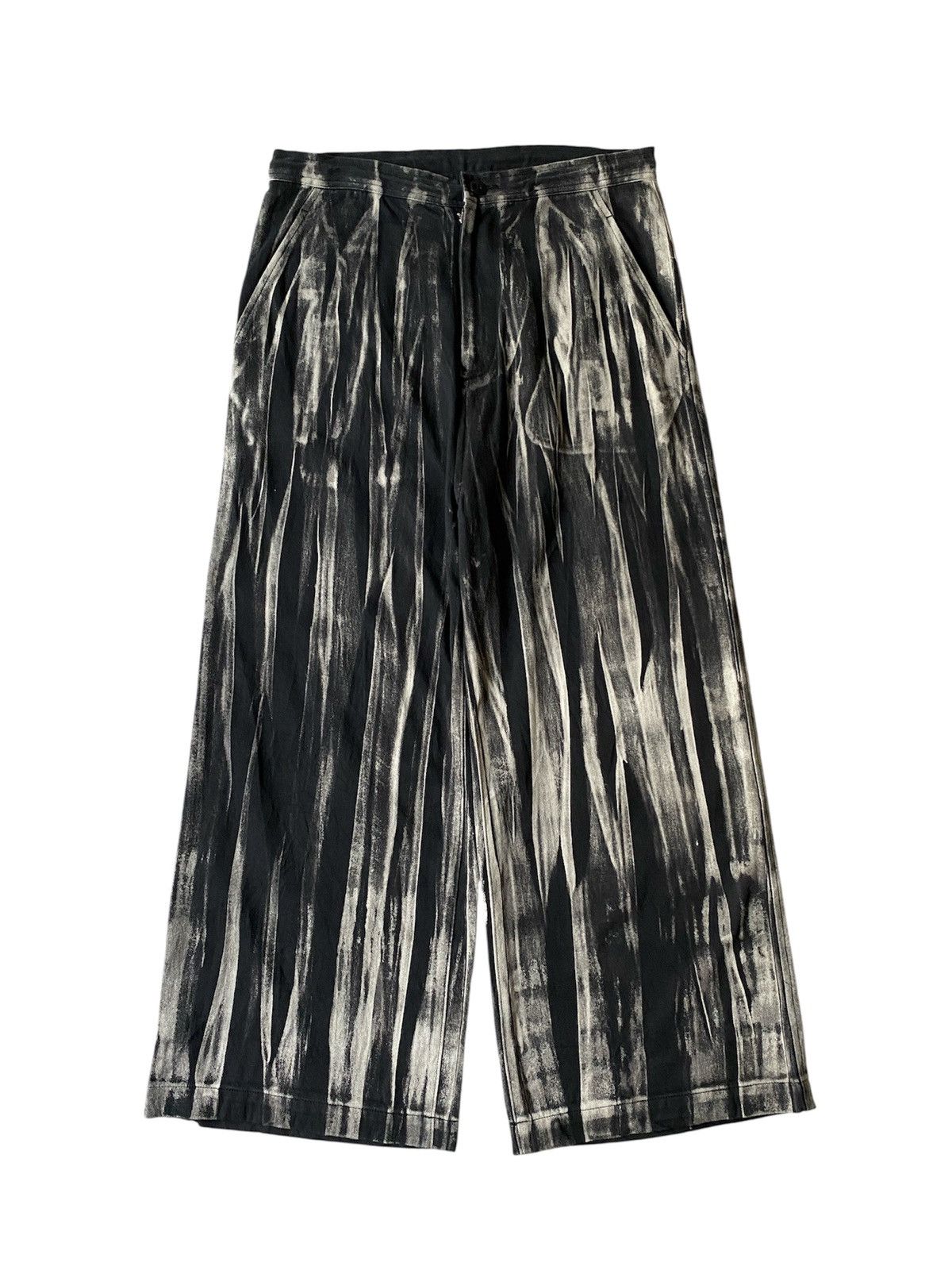 Yohji Yamamoto Y’s Yohji Yamamoto Bleached Drawstring Wide Leg Pant Size US 32 / EU 48 - 1 Thumbnail