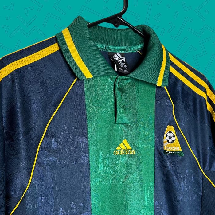 Adidas Vintage Adidas center logo Australia soccer jersey Grailed