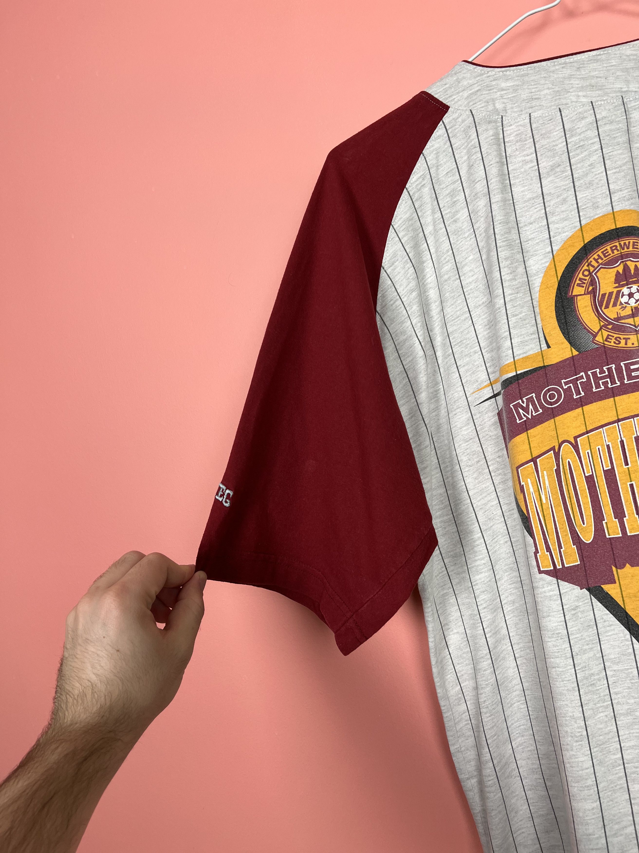 Vintage Motherwell football club soccer jersey shirt button up Size US M / EU 48-50 / 2 - 10 Thumbnail