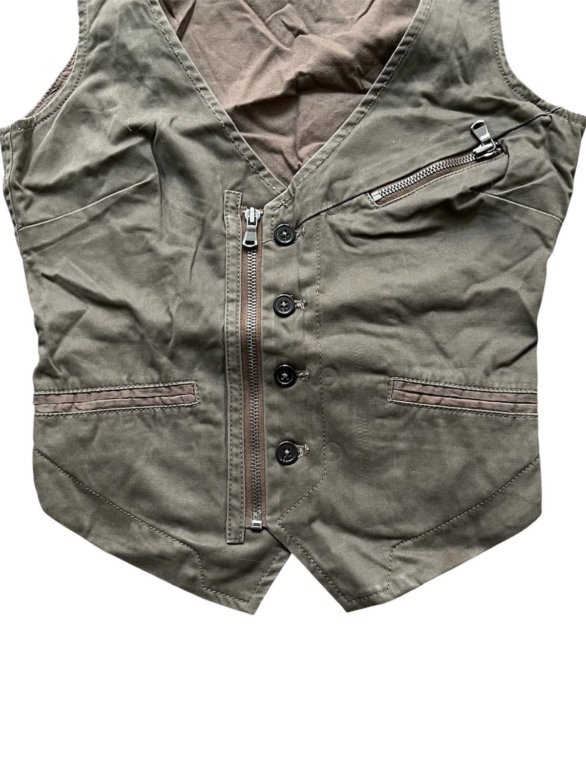 Diesel Vintage Diesel Biker Vest Size S / US 4 / IT 40 - 3 Thumbnail