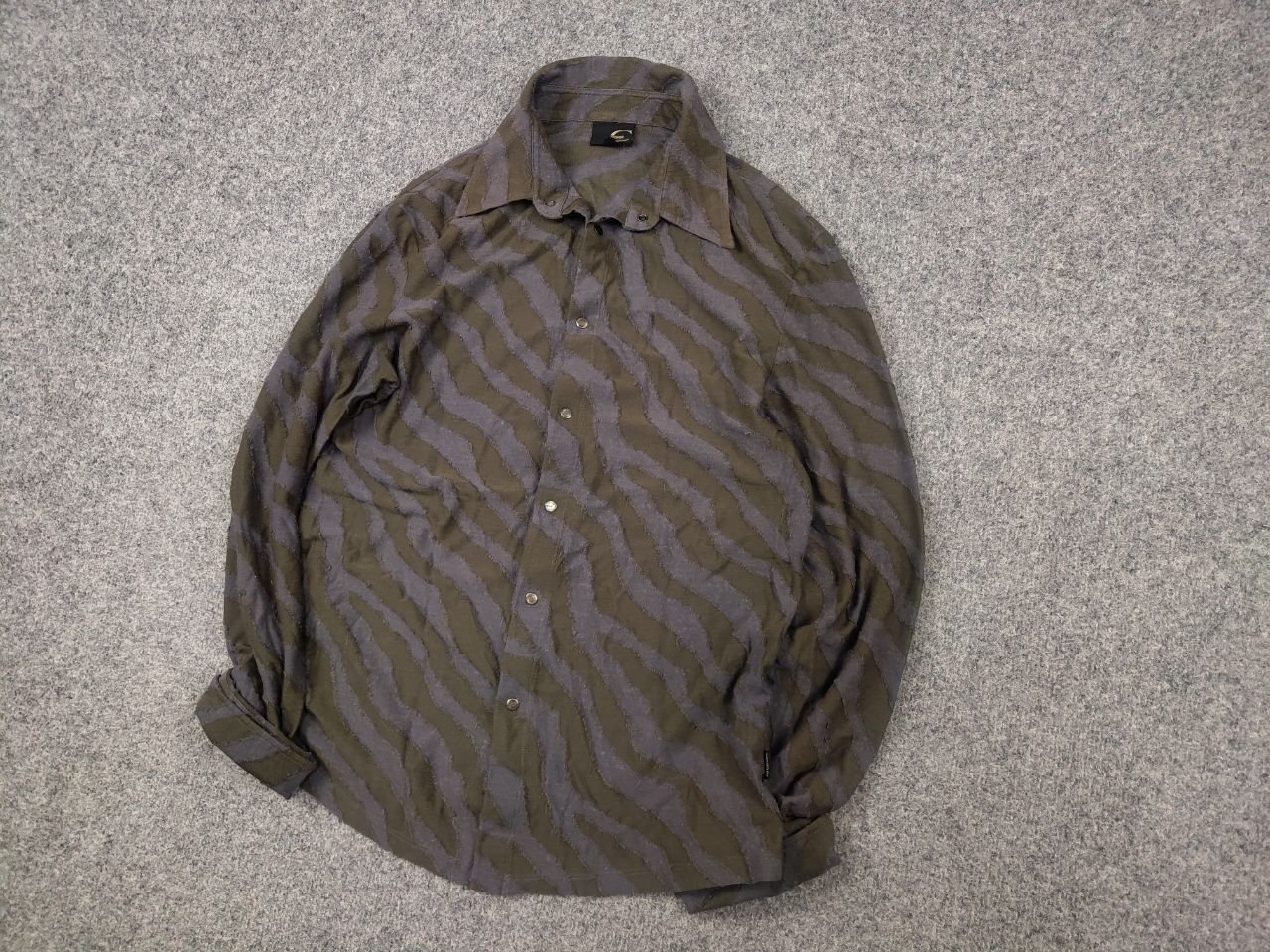 Roberto Cavalli Vintage Just Cavalli Design Textured zebra Long sleeve Shirt Size US M / EU 48-50 / 2 - 4 Thumbnail