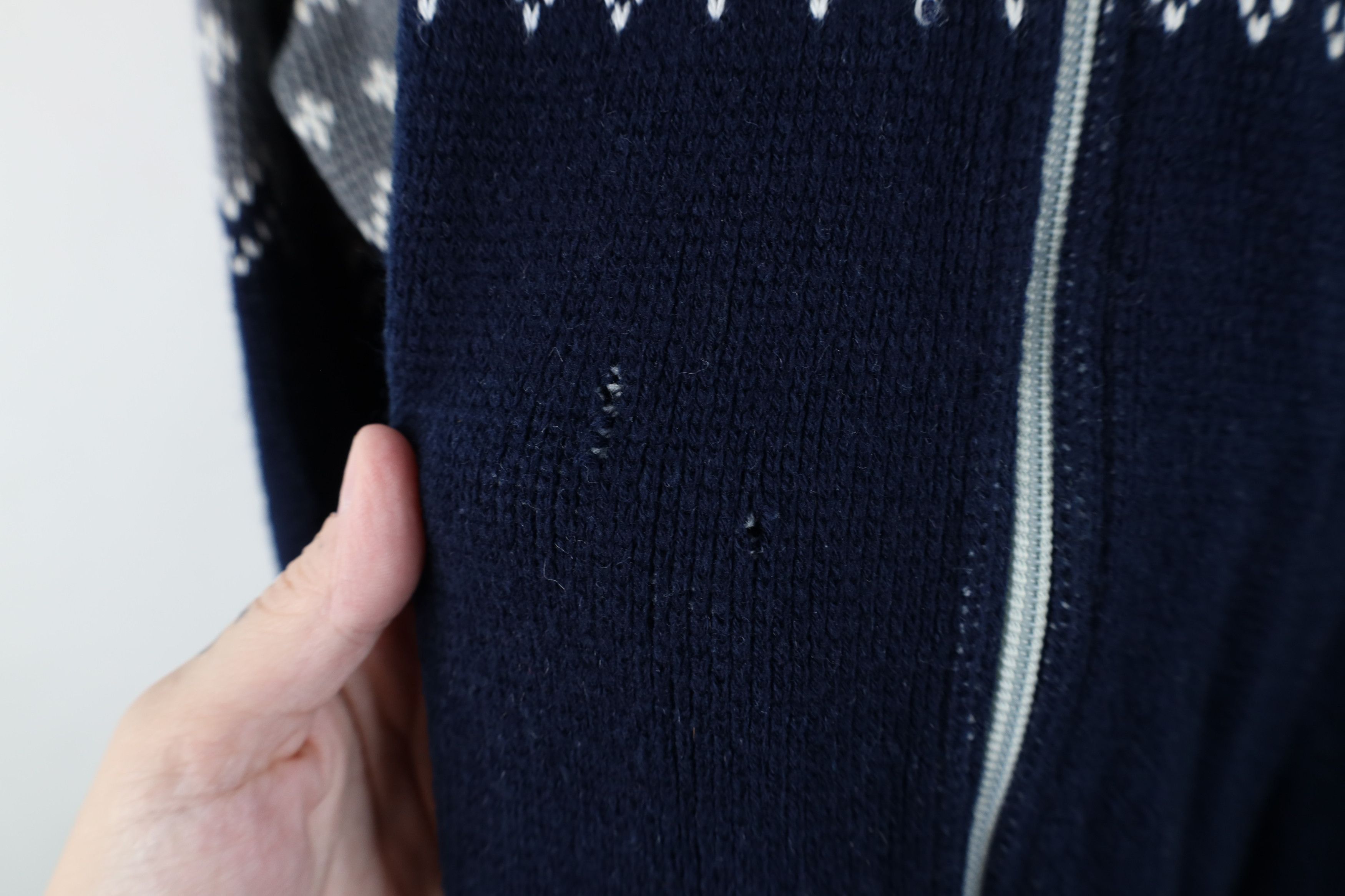 Vintage Vintage 70s Streetwear Fair Isle Full Zip Cardigan Sweater Size US XXL / EU 58 / 5 - 4 Thumbnail