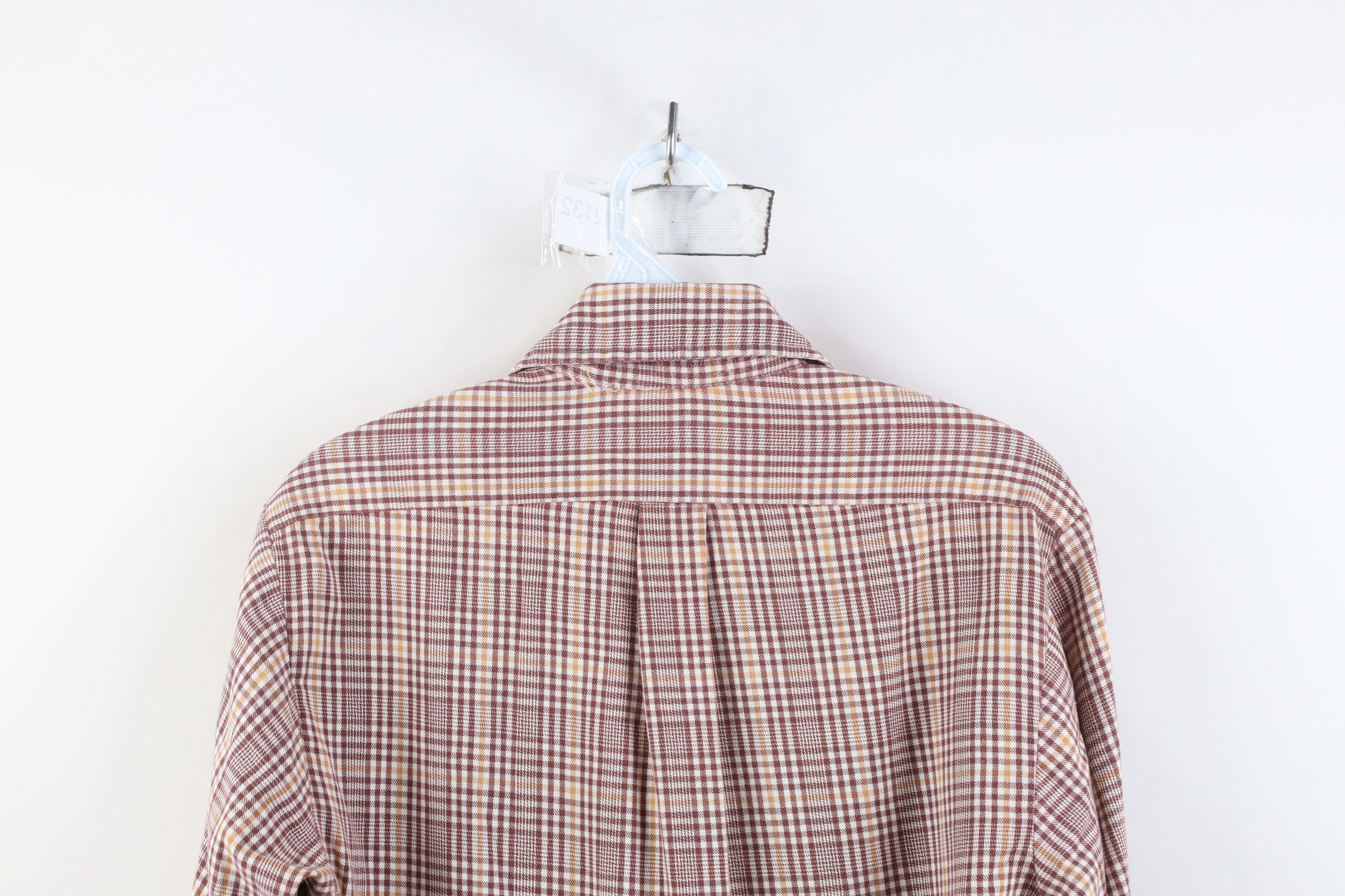 Vintage Vintage 60s 70s Streetwear Collar Flannel Button Shirt Size US S / EU 44-46 / 1 - 11 Thumbnail
