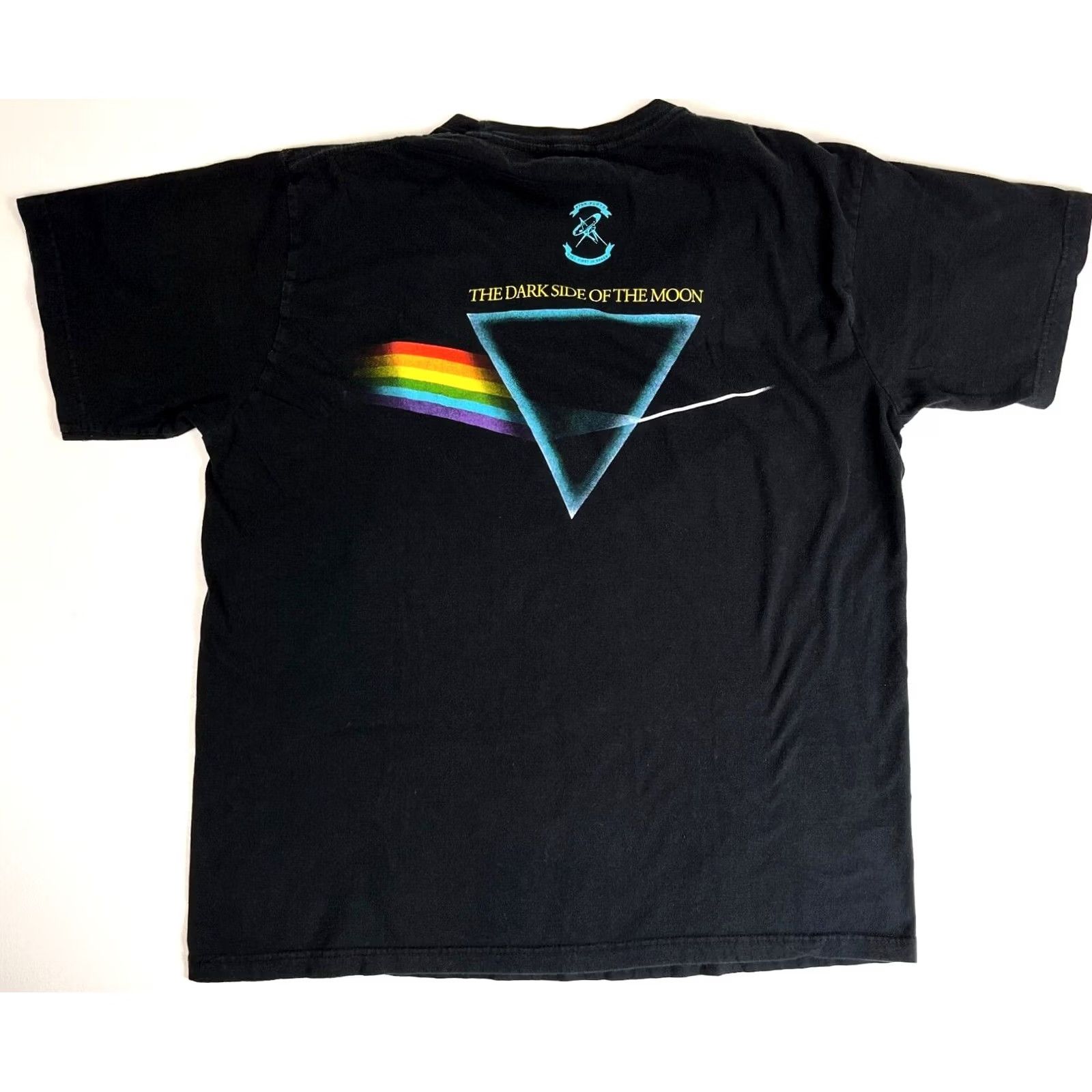 Vintage Pink Floyd Dark Side of the Moon T-Shirt XL Black 7? Size US XL / EU 56 / 4 - 2 Thumbnail