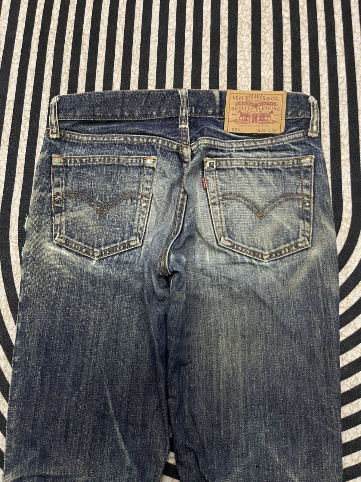 Levi's Vintage Clothing VINTAGE 90s LEVIS WASHABLE DISTRESSED JEANS NICE DESIGN Size 28" / US 6 / IT 42 - 17 Thumbnail