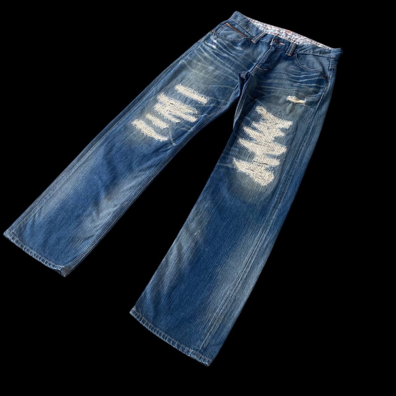 Edwin DISTRESSED CLAWMARKS EDWIN EXCLUSIVE VINTAGE DENIM Size US 33 - 3 Thumbnail