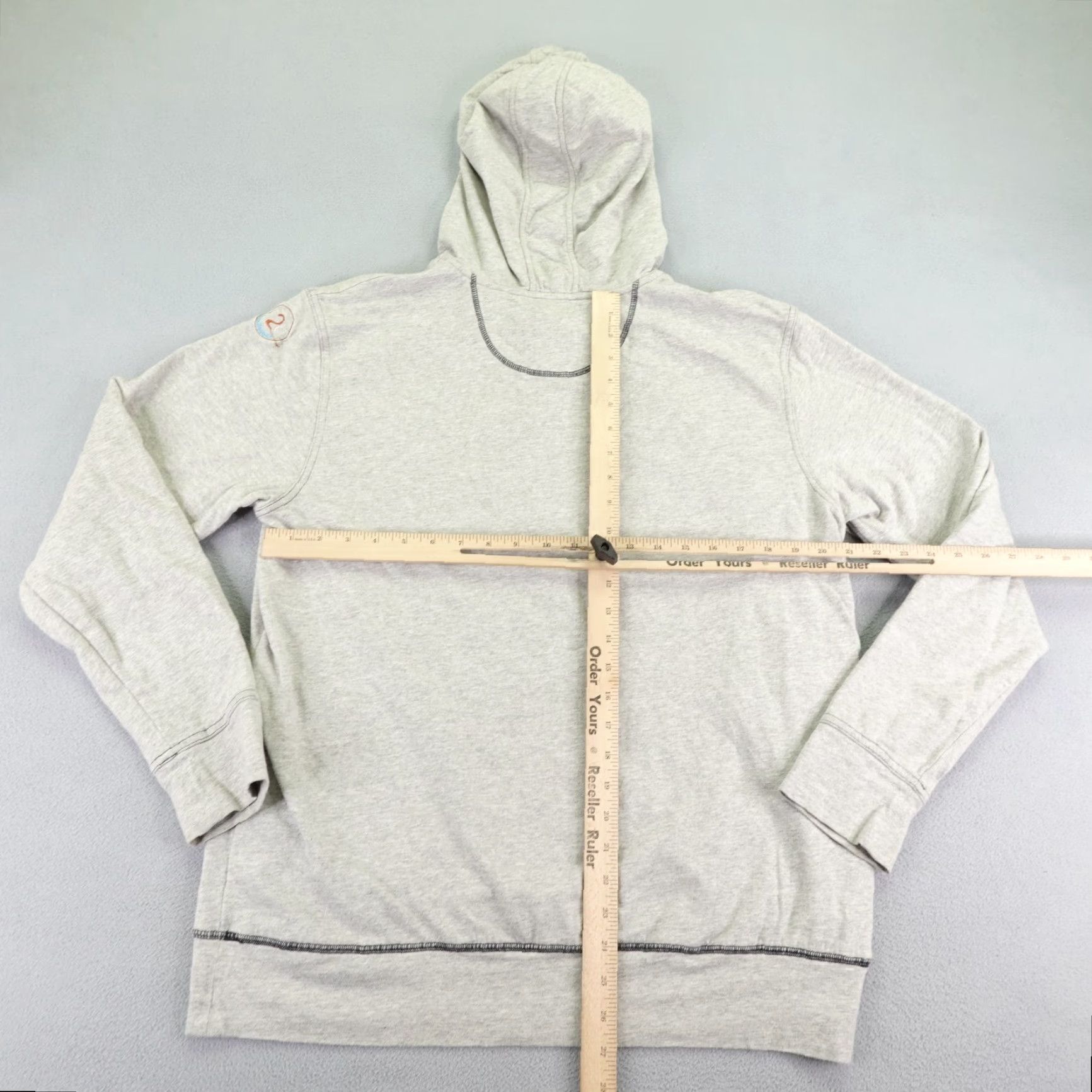 Carbon2Cobalt VINTAGE Carbon 2 Cobalt Hoodie Mens Large Gray Button Up Pullover Sweatshirt Knit High Neck Cotton Spandex Logo Size US L / EU 52-54 / 3 - 6 Thumbnail