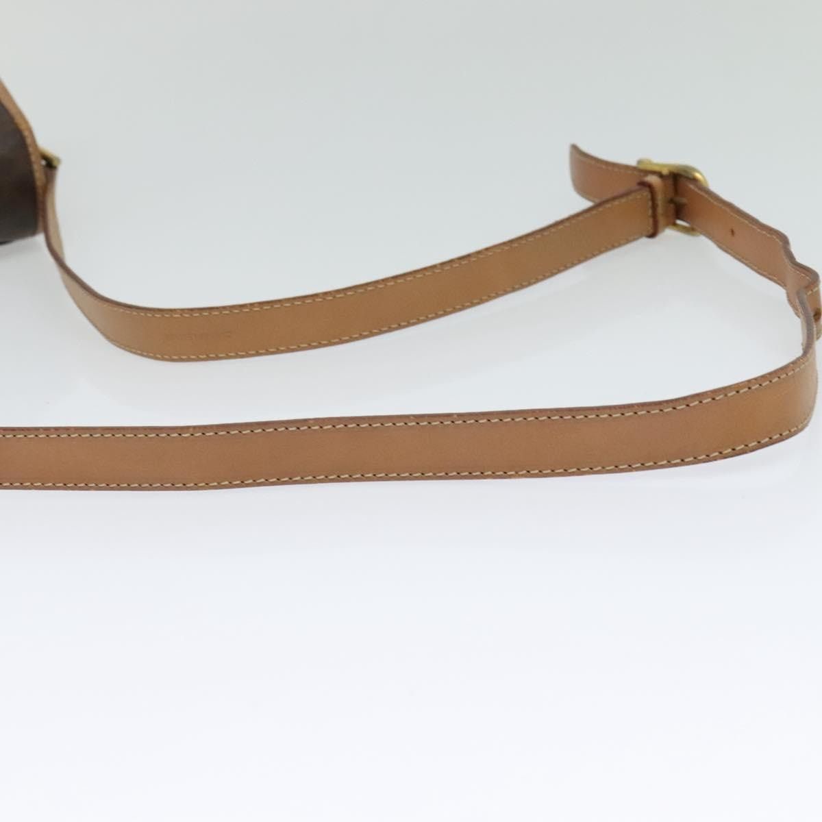 Celine CELINE Macadam Canvas Circle Shoulder Bag Pvc Leather Brown Size ONE SIZE - 7 Thumbnail