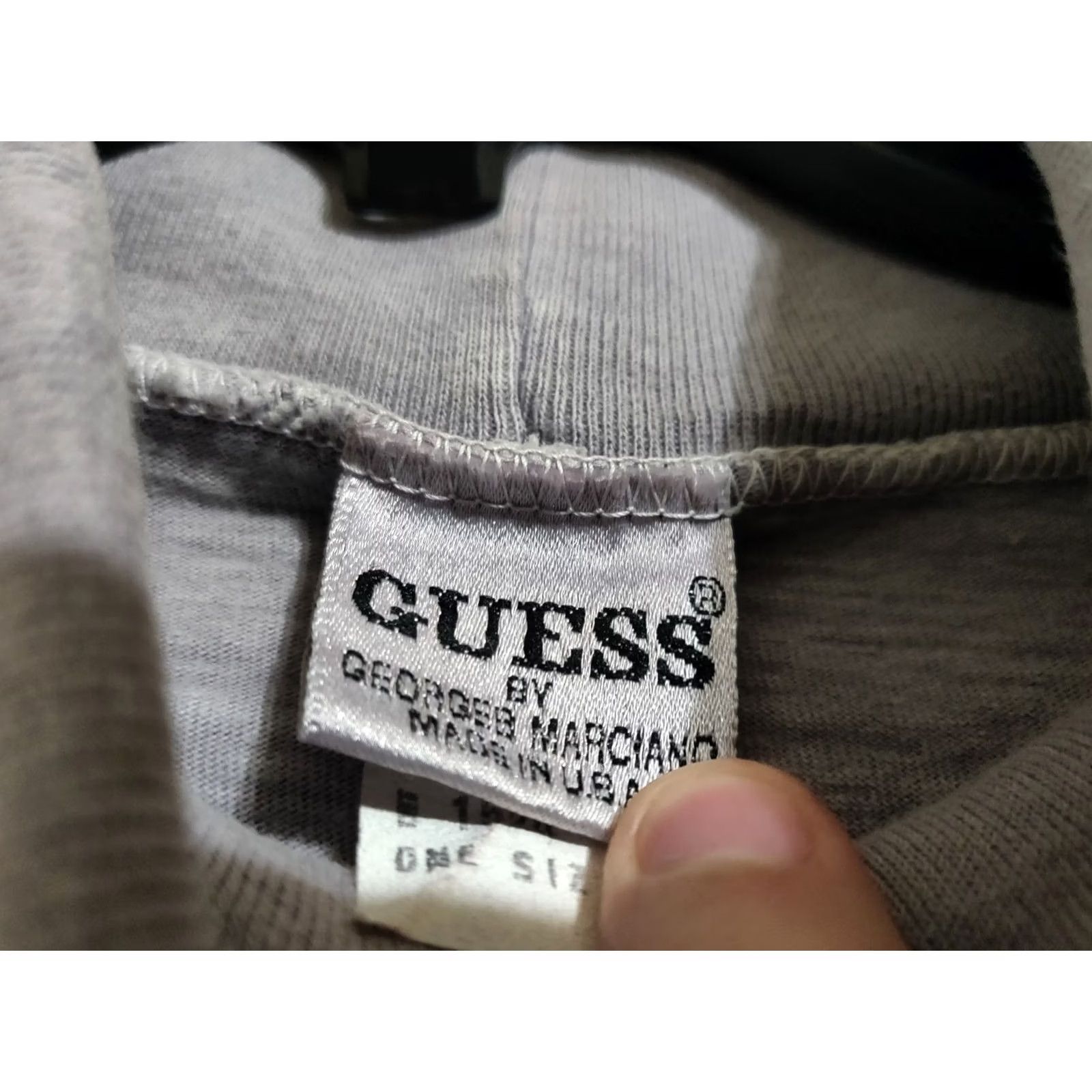 Guess VINTAGE GUESS Shirt Turtleneck Gray L/S One Size USA Size US L / EU 52-54 / 3 - 5 Thumbnail