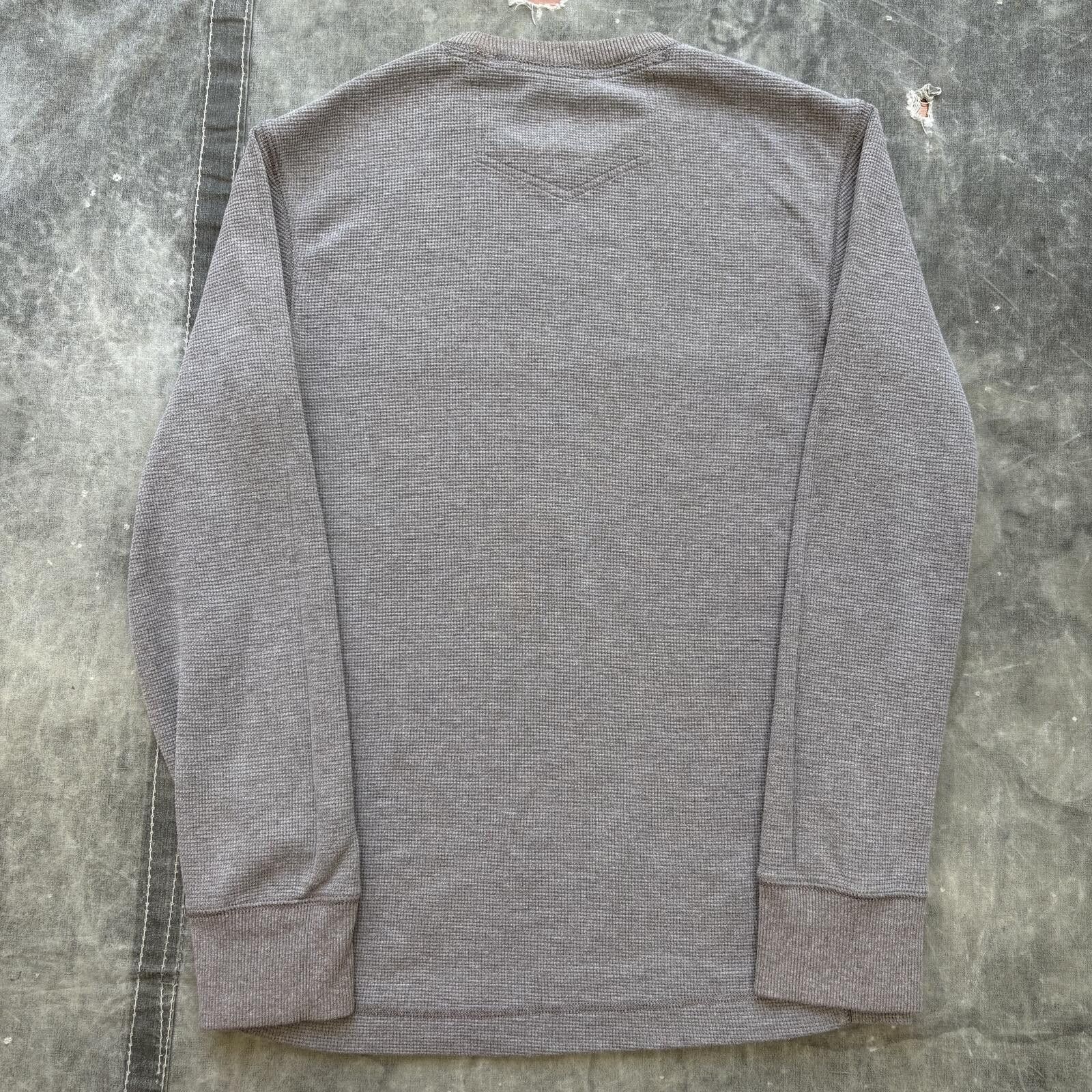 Eddie Bauer Vintage Y2K Beige Eddie Bauer Thermal Grunge Waffle Shirt Size US M / EU 48-50 / 2 - 4 Thumbnail