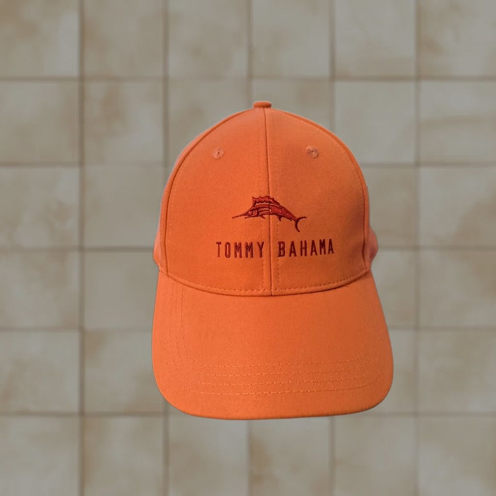 Tommy Bahama Tommy Bahama Hat Strapback Adjustible Peach One Size Unisex Adults Baseball Cap Beach Casual Size ONE SIZE - 1 Thumbnail
