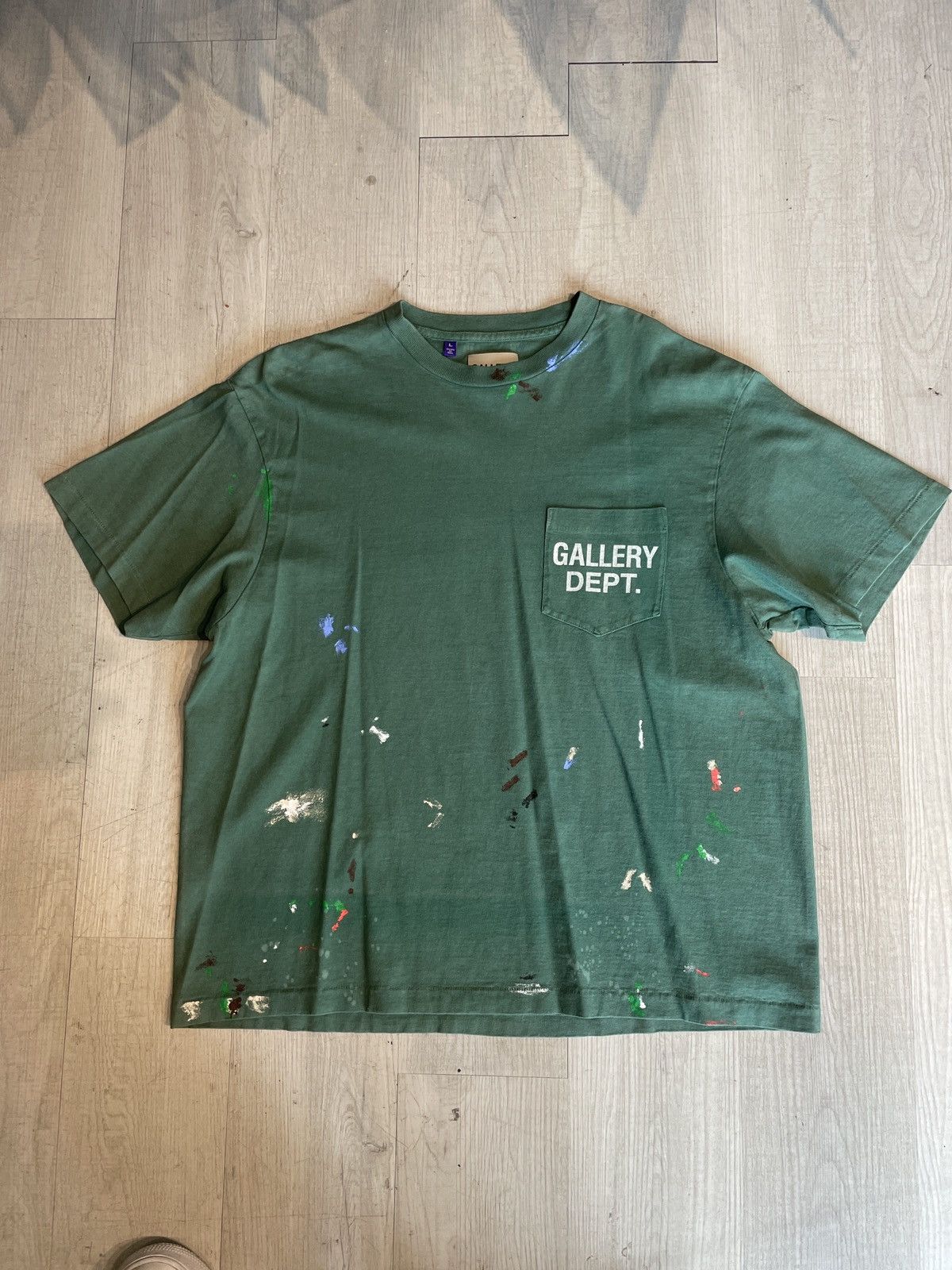 Gallery Dept. Gallery Dept. Paint T-Shirt Green L Size US L / EU 52-54 / 3 - 1 Thumbnail