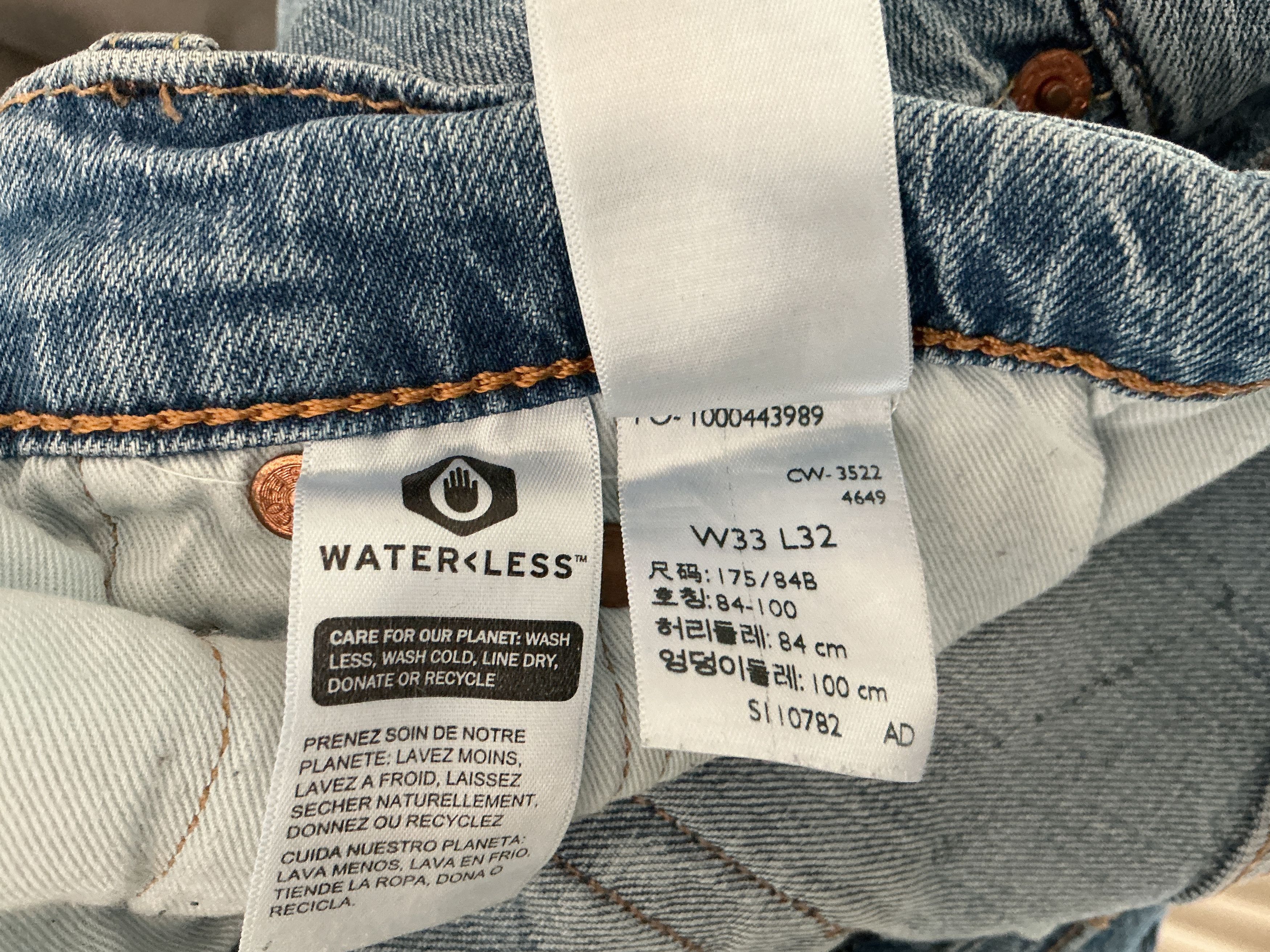 Other 1/1 Custom Hand-Modified Graphic Jeans Black Panel Size L Size US 33 - 14 Thumbnail