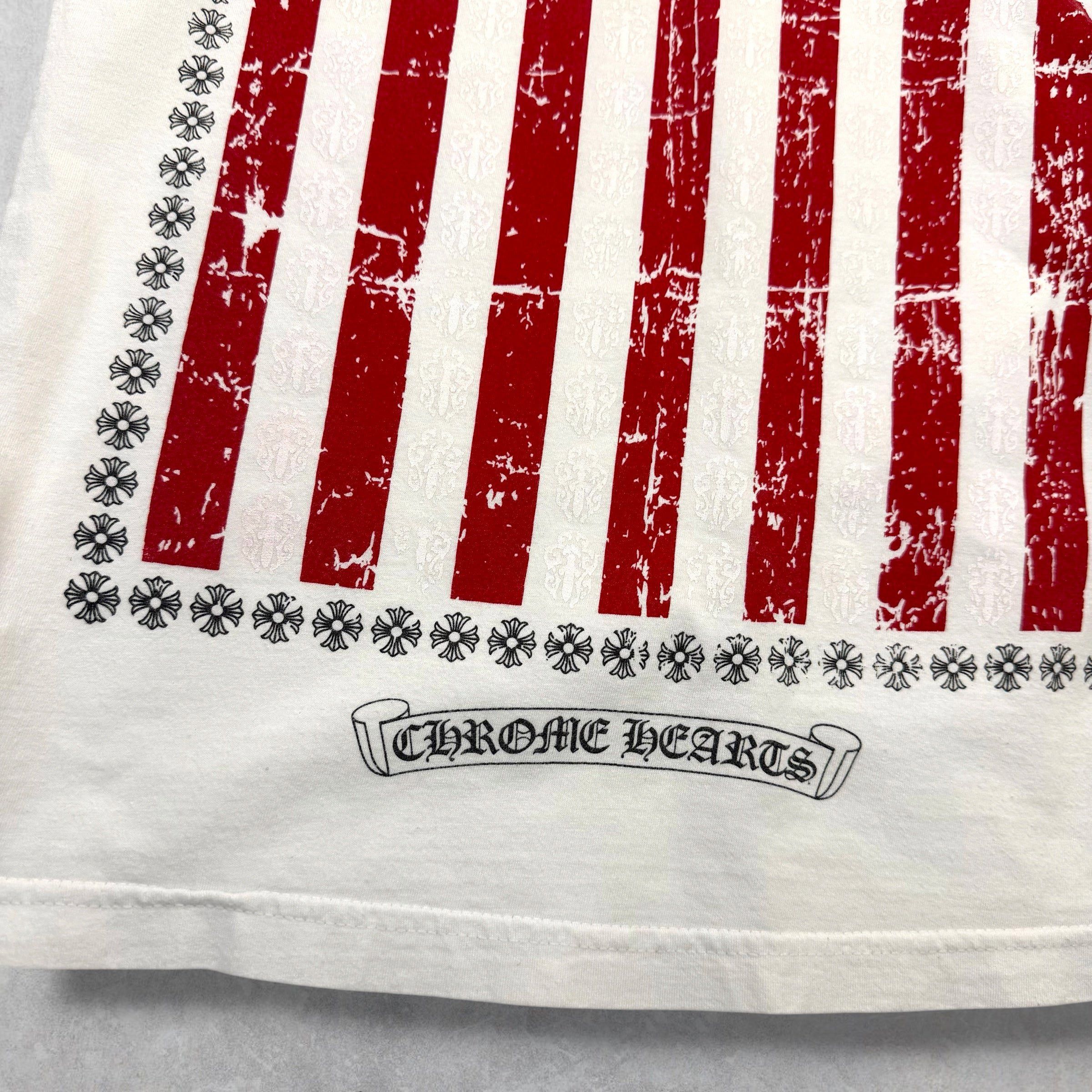 Chrome Hearts Chrome Hearts American Flag Tee White S Size US S / EU 44-46 / 1 - 5 Thumbnail