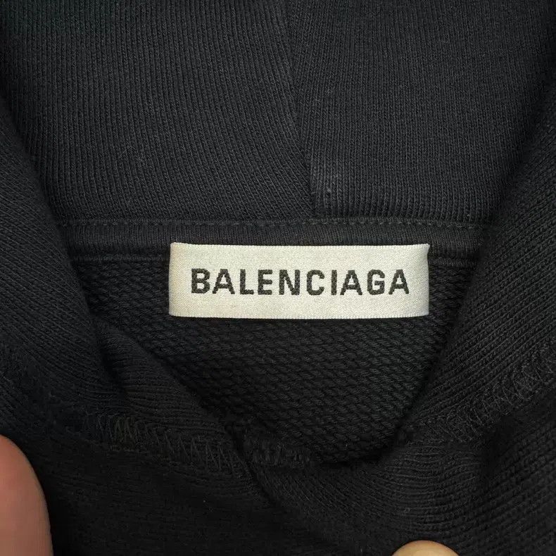 Balenciaga Balenciaga Black and Yellow Snap Hooded Sweatshirt Size US XS / EU 42 / 0 - 3 Thumbnail
