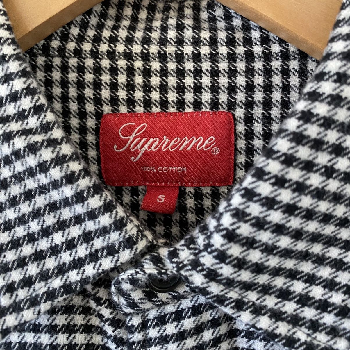 Supreme Supreme Houndstooth Flannel Shirt White 2016 Button Up Size US S / EU 44-46 / 1 - 3 Thumbnail