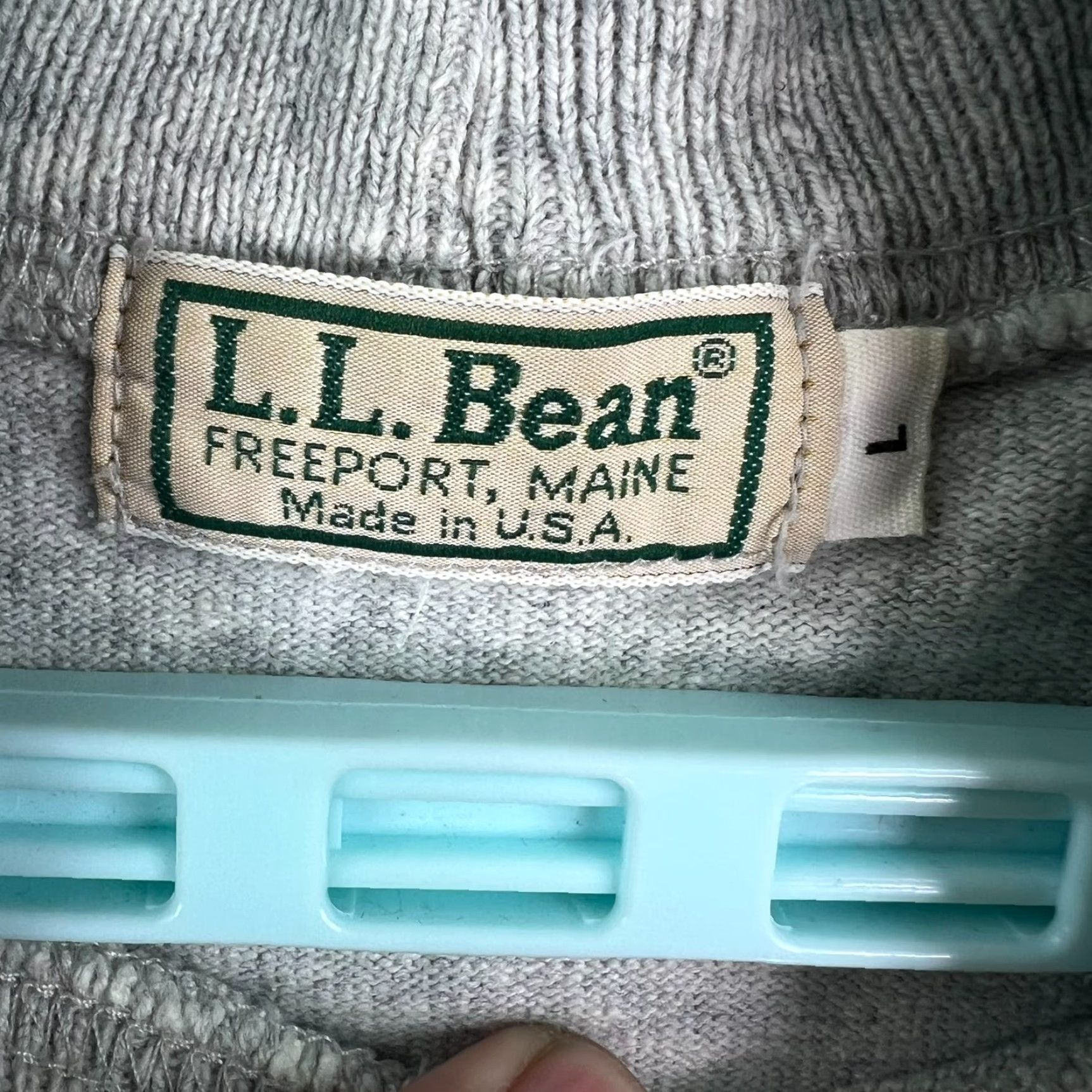 Vintage VINTAGE L.L. Bean Sweatshirt Mens Size L Gray Pullover Long Sleeve Heavyweight Oversized 90s Outdoor Sports Logo US Made Size US L / EU 52-54 / 3 - 4 Thumbnail