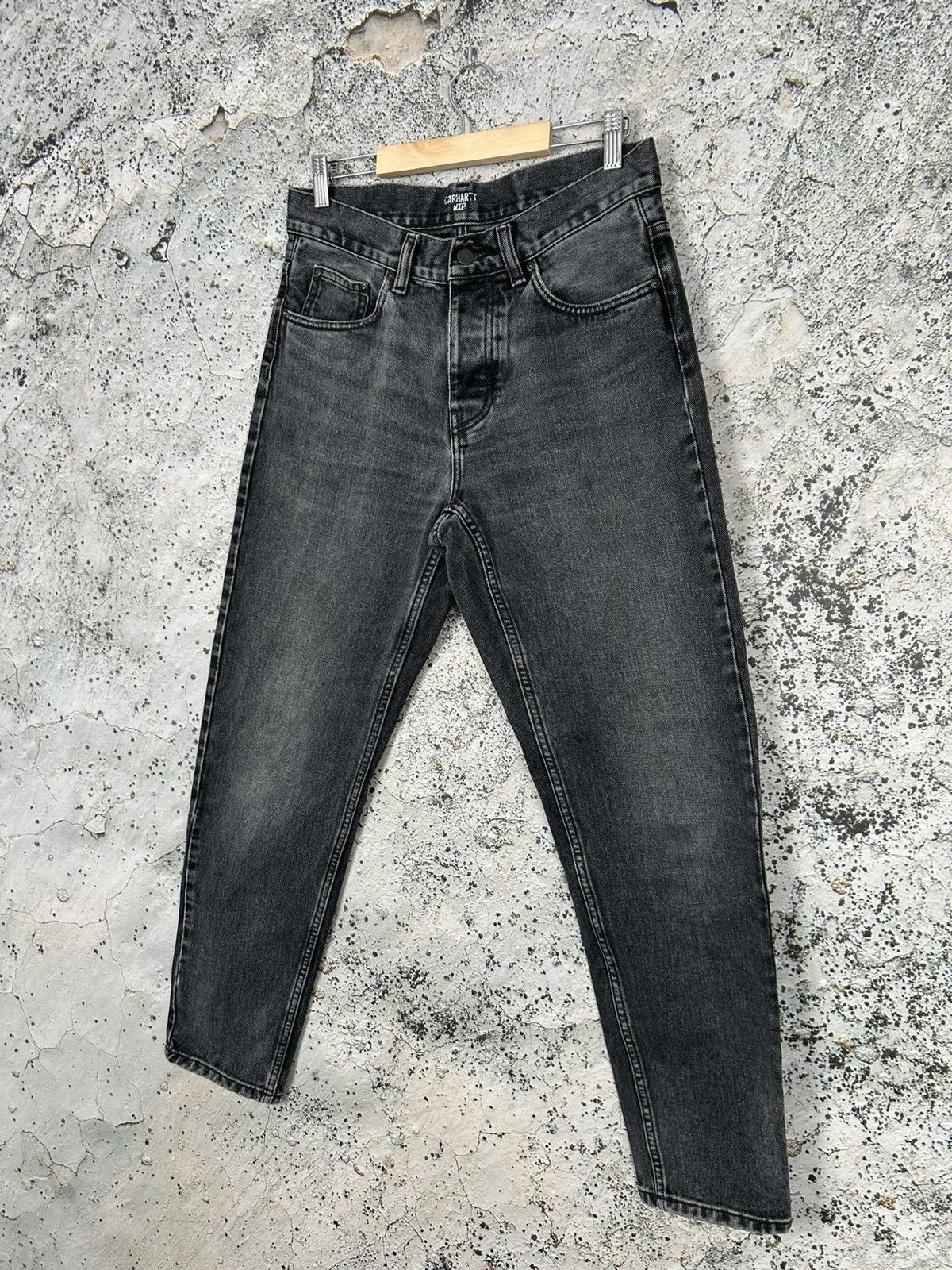 Carhartt Carhartt WIP Newel Pant Washed Black Denim Jeans Skate Size US 28 / EU 44 - 3 Thumbnail