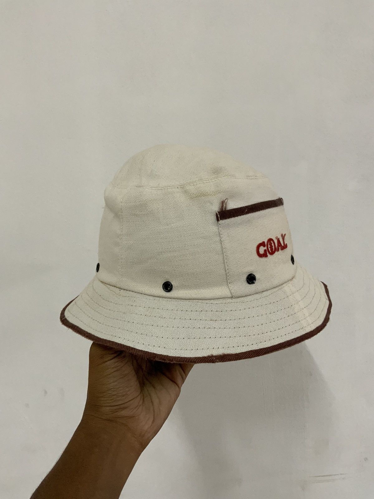 Vintage Vintage Goal Small Spellout Outdoor Hat Size ONE SIZE - 1 Thumbnail