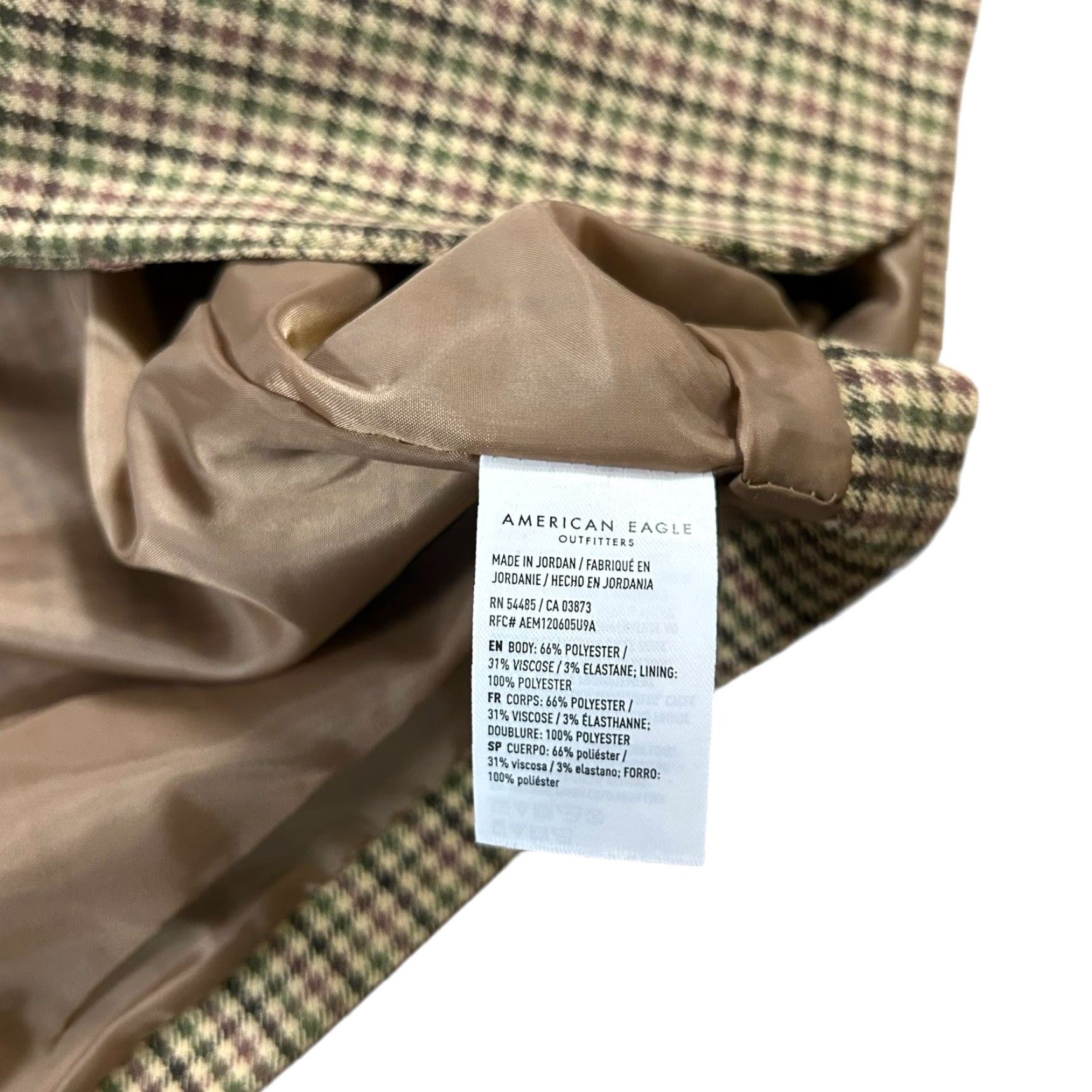 American Eagle Outfitters VINTAGE American Eagle Outfitters Plaid One Button Boyfriend Blazer Shirt Women XL? Size L / US 10 / IT 46 - 5 Thumbnail