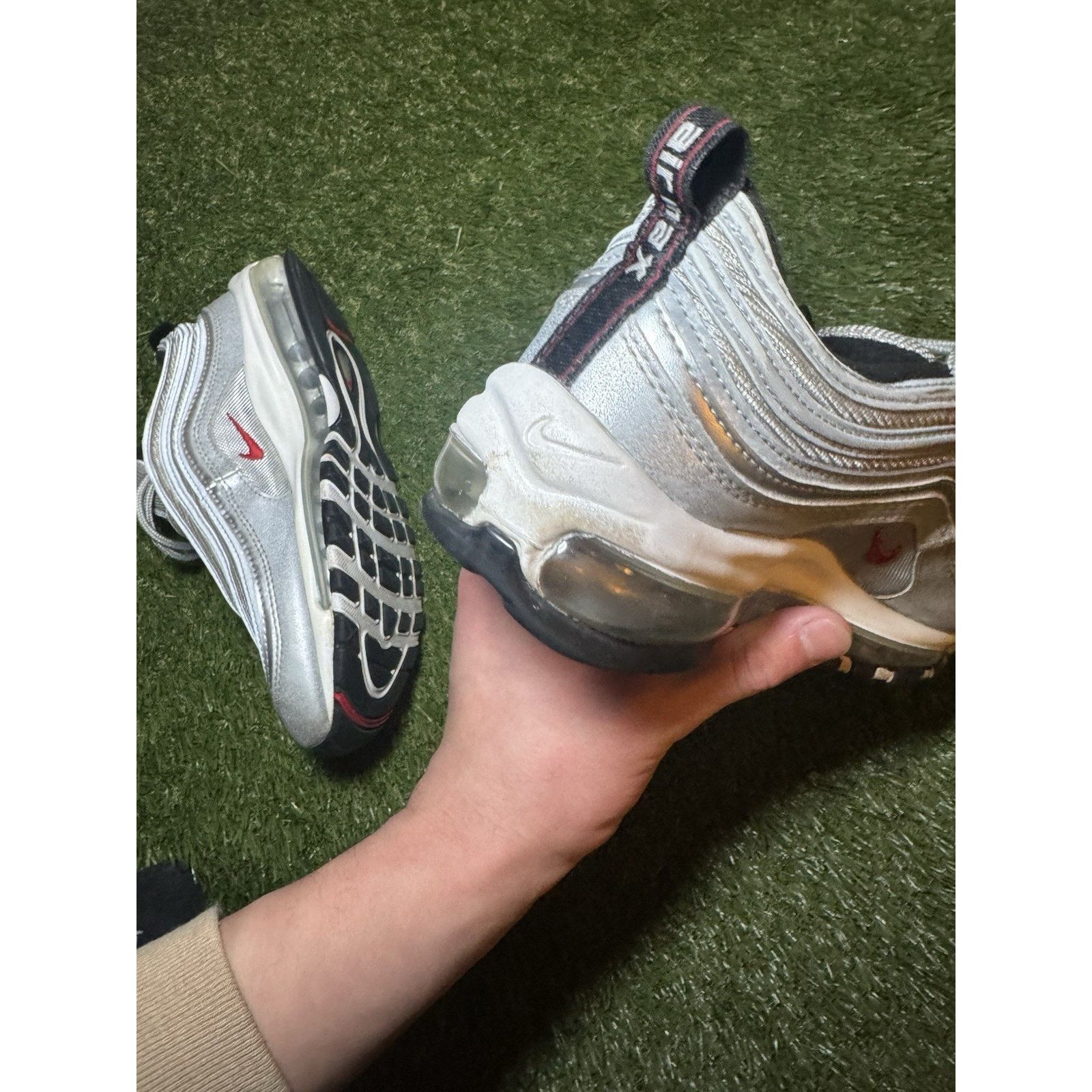 Nike Air Max 97 OG QS 2017 Silver Bullet Size 7y / 8.5 Women