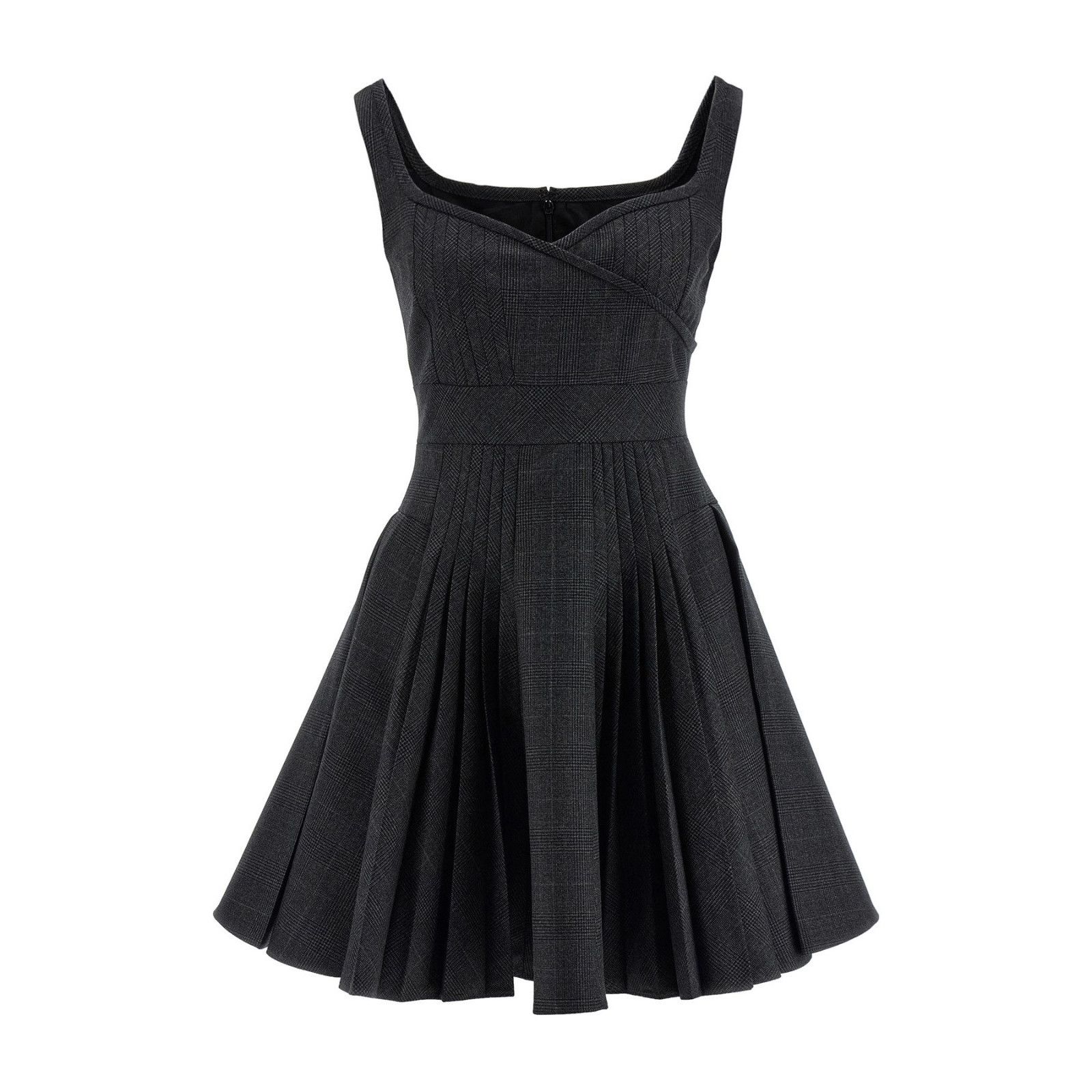 GIOVANNI BEDIN Gray Pleated Dress New & Authentic (Women's s