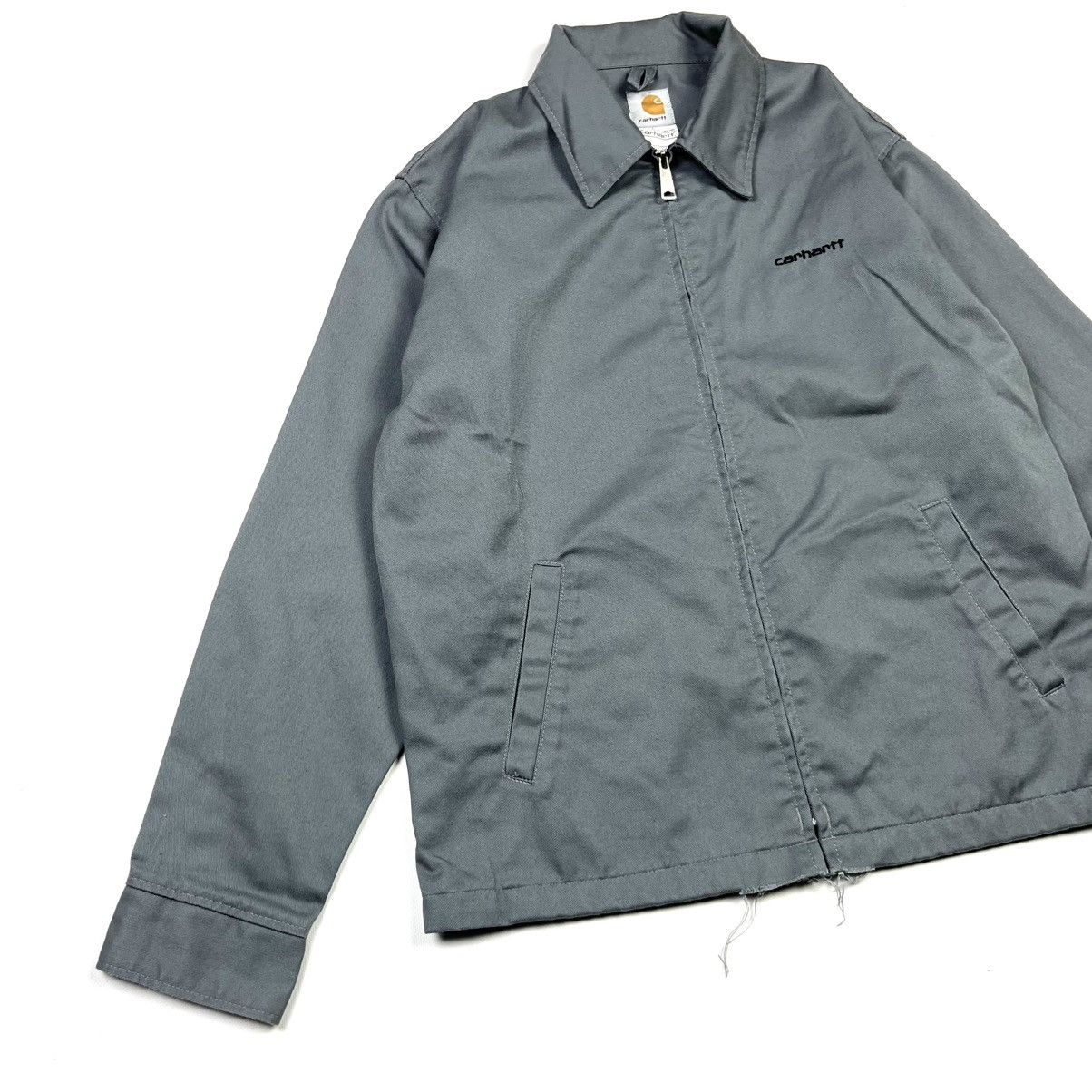 Carhartt × Vintage Carhartt Work Detroit Vintage Jacket Streetwear Grey Size US M / EU 48-50 / 2 - 2 Thumbnail