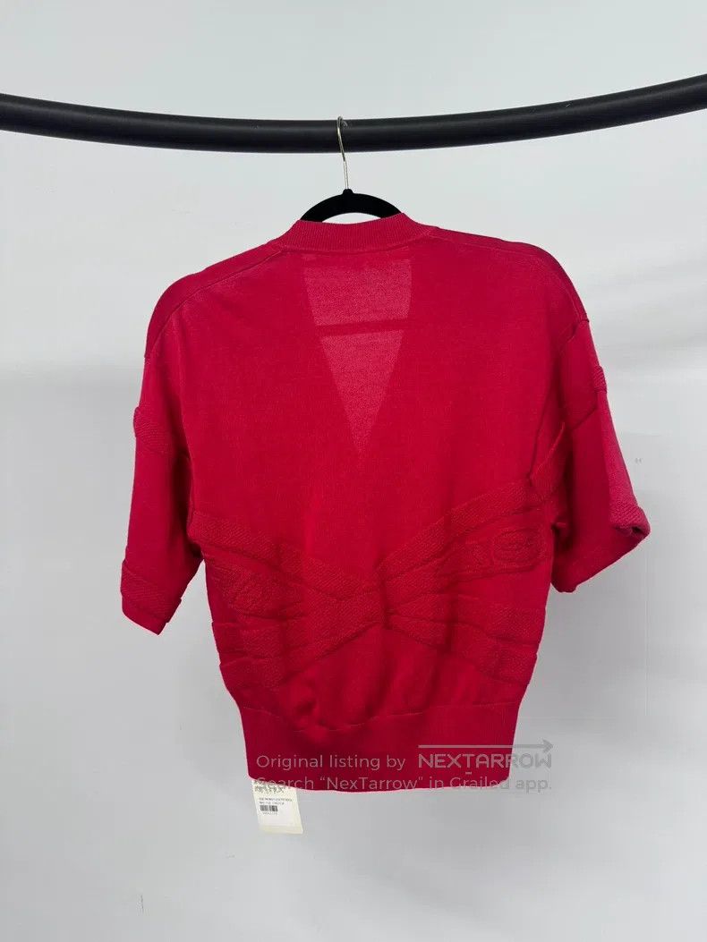 Hermes Hermes Red knit cardigan Size XXS / US 00 / IT 34 - 4 Thumbnail