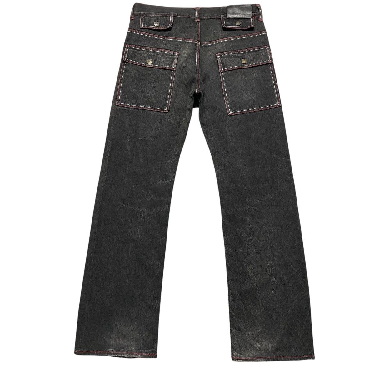 FTC Ftc Black Denim Jeans Red Stitch Size US 34 / EU 50 - 1 Thumbnail