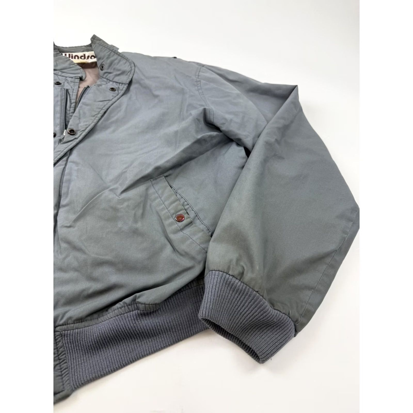 Vintage VINTAGE Windsor Jacket Mens Large Gray Nylon Bomber Full Zip Lined Insulated Size US L / EU 52-54 / 3 - 2 Thumbnail
