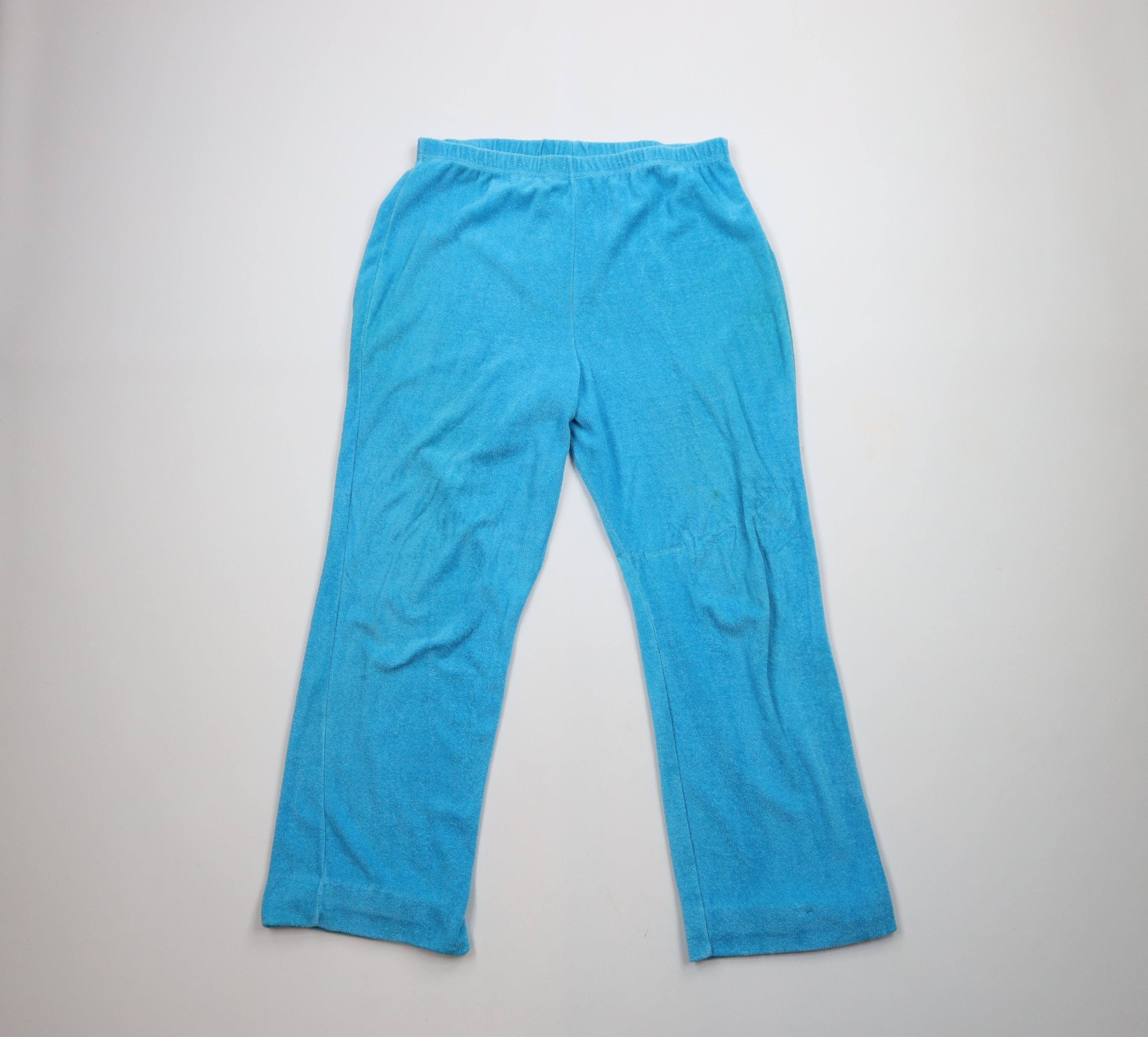Vintage Vintage 70s Streetwear Terry Cloth Bell Bottoms Pants USA Size 38" / US 16 / IT 52 - 1 Thumbnail
