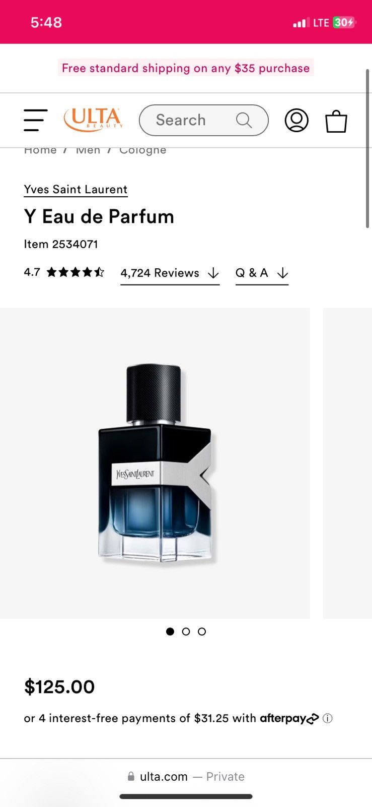 Yves Saint Laurent Yves Saint Laurent Eau De Parfum. Size ONE SIZE - 4 Thumbnail