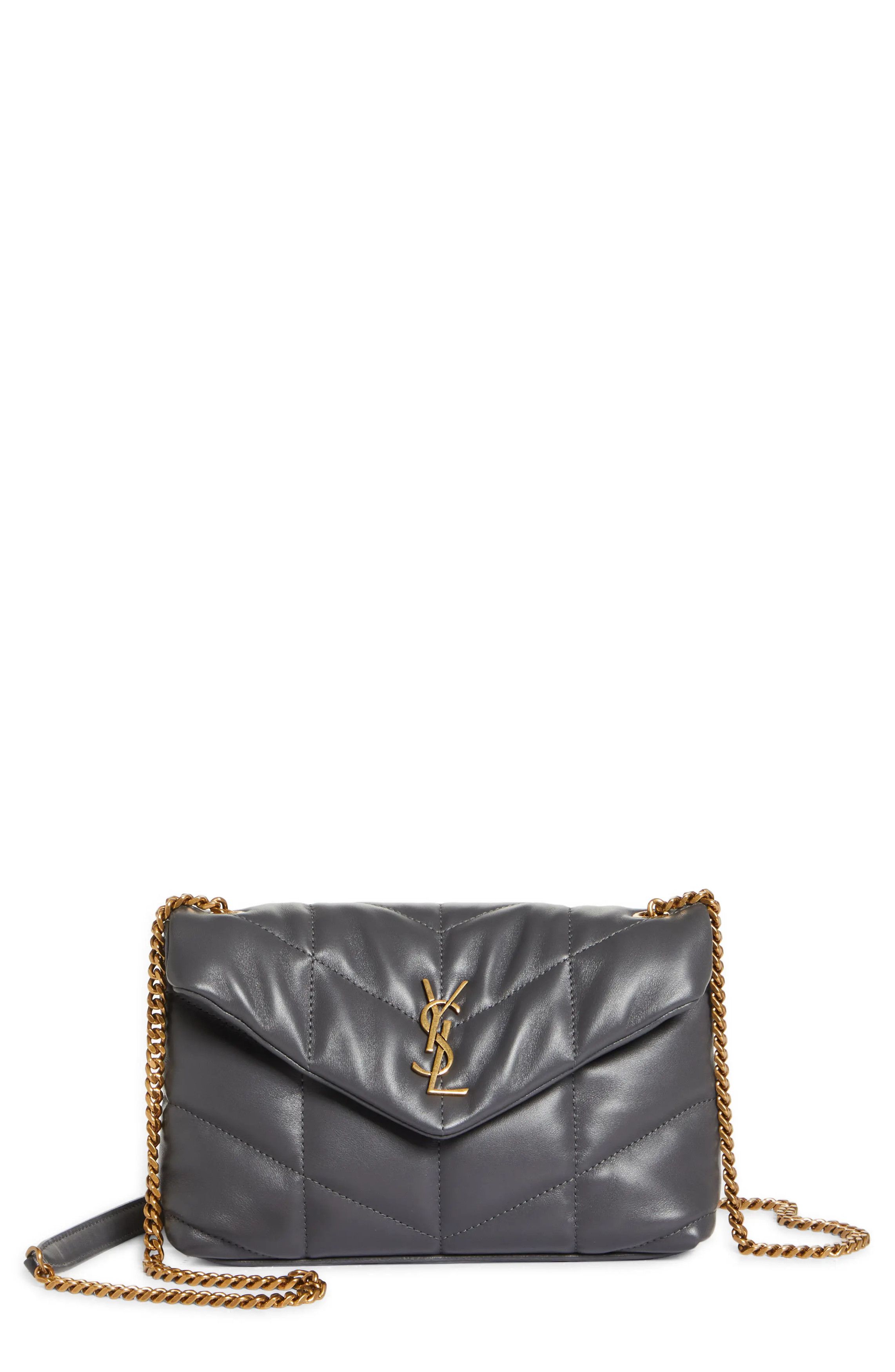 Saint Laurent Paris o1b1hav110225 Size: OS / Puffer Toy Leather Bag Storm Gray Size ONE SIZE - 3 Thumbnail