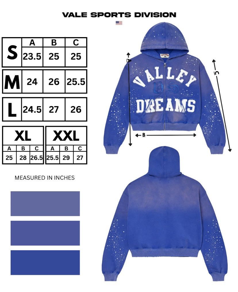 Vale 💀Vale Classico Zip Up Sapphire💀 Size US XL / EU 56 / 4 - 5 Thumbnail
