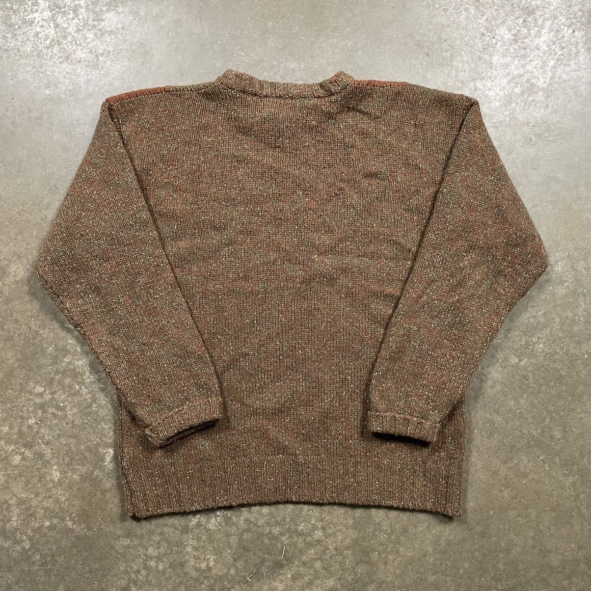 Vintage Vintage Plaid Silk Wool Sweater Grunge Brown Green Plaid Size US L / EU 52-54 / 3 - 4 Thumbnail